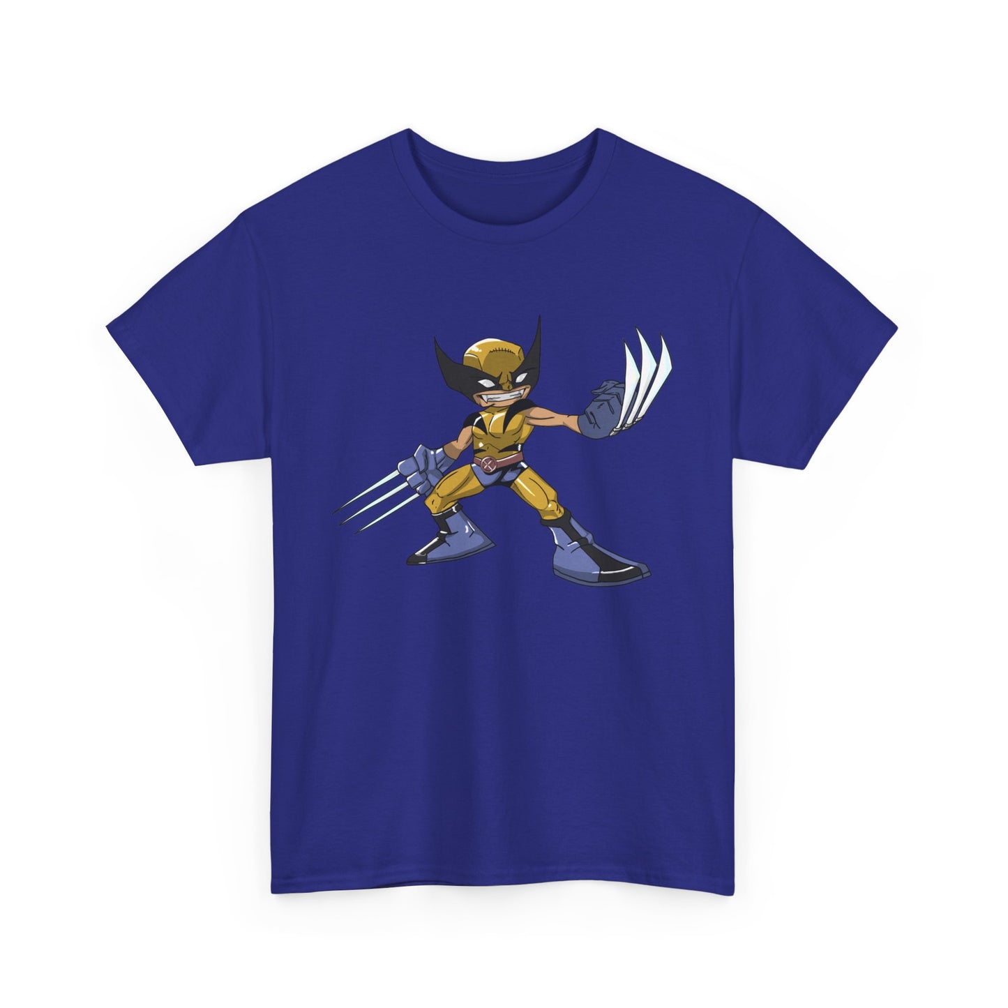 WOLVIE Unisex Heavy Cotton Tee - Retro Graphic Tee, Gift for Comic Fans, Casual Wear, Unique Streetwear, Birthday Present