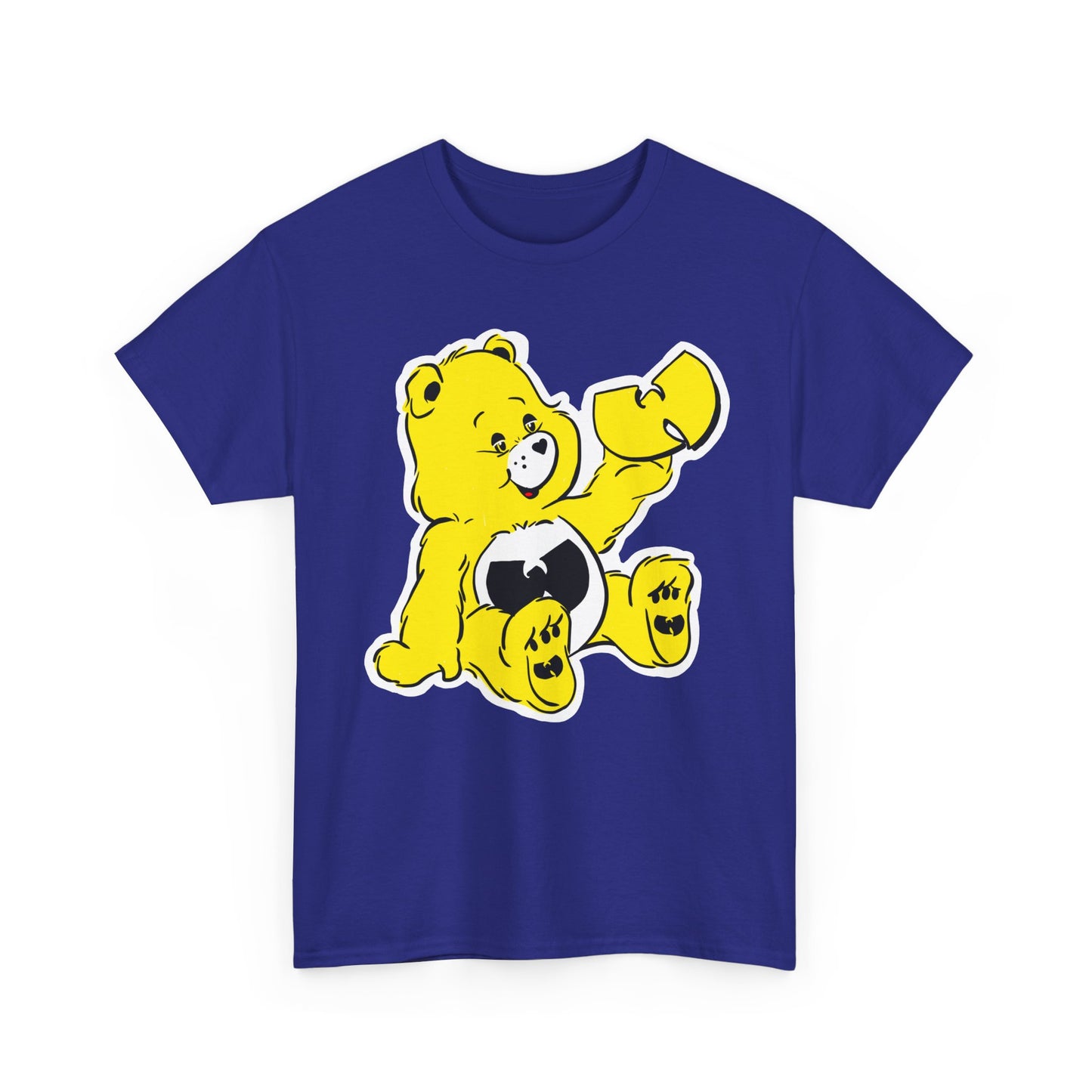 WU bear stare Unisex Heavy Cotton Tee - Retro Graphic Tee, Gift for Comic Fans, Casual Wear, Unique Streetwear, Birthday Present