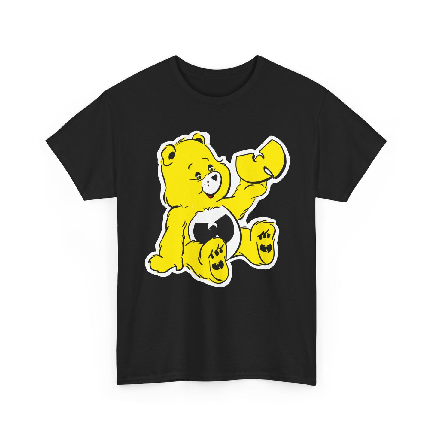 WU bear stare Unisex Heavy Cotton Tee - Retro Graphic Tee, Gift for Comic Fans, Casual Wear, Unique Streetwear, Birthday Present