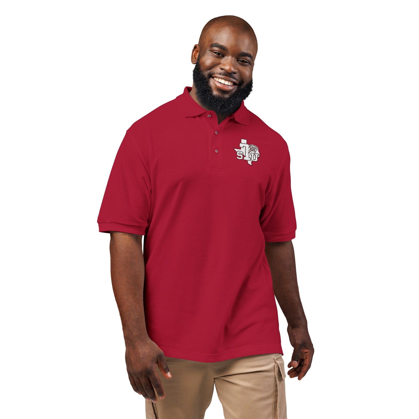 Texas Floral Outline Embroidered Polo