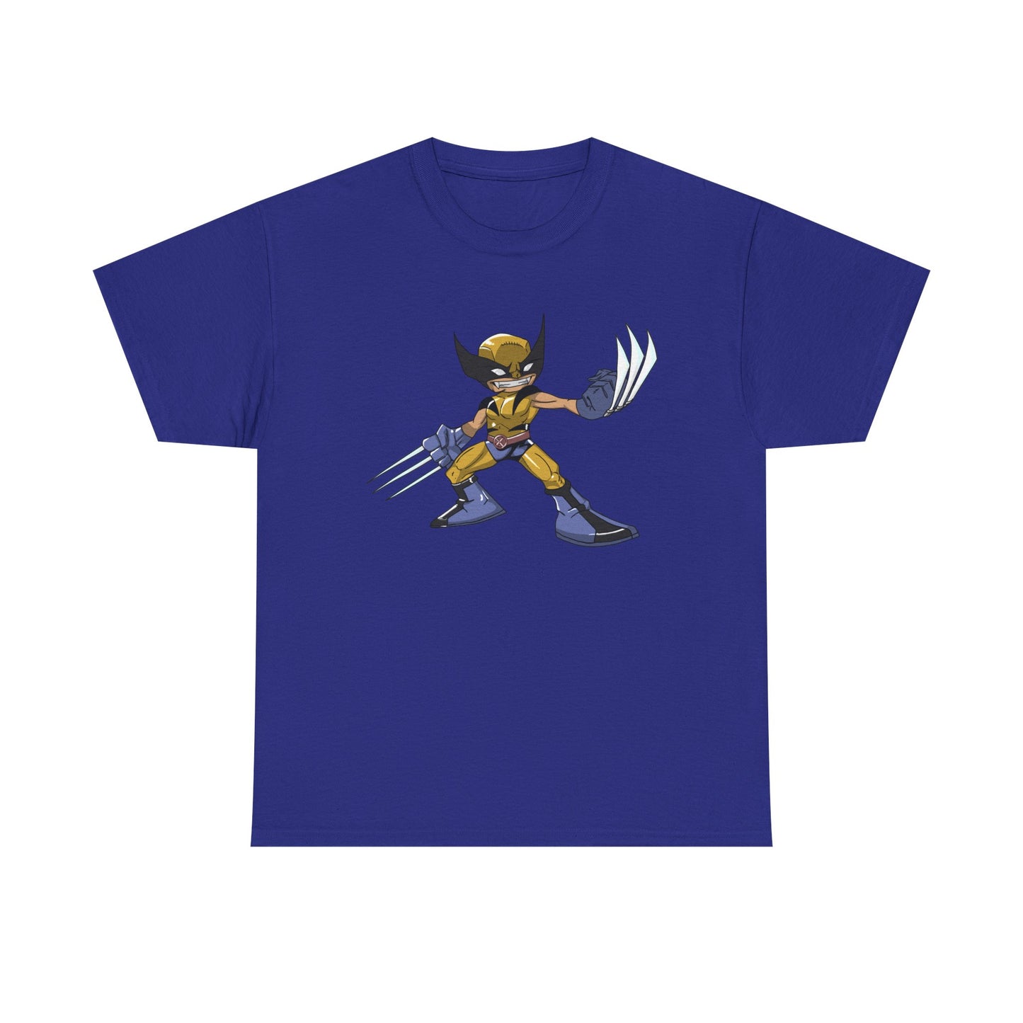 WOLVIE Unisex Heavy Cotton Tee - Retro Graphic Tee, Gift for Comic Fans, Casual Wear, Unique Streetwear, Birthday Present