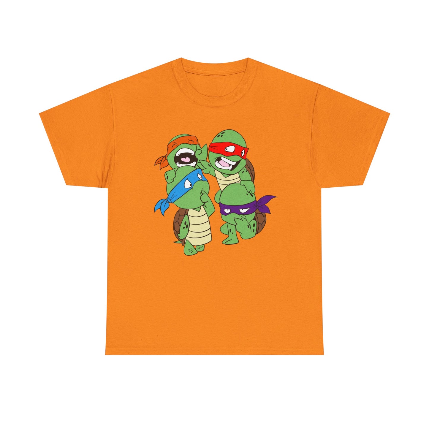 Turtle Power Unisex Heavy Cotton Tee - Retro Graphic Tee, Gift for Comic Fans, Casual Wear, Unique Streetwear, Birthday Present