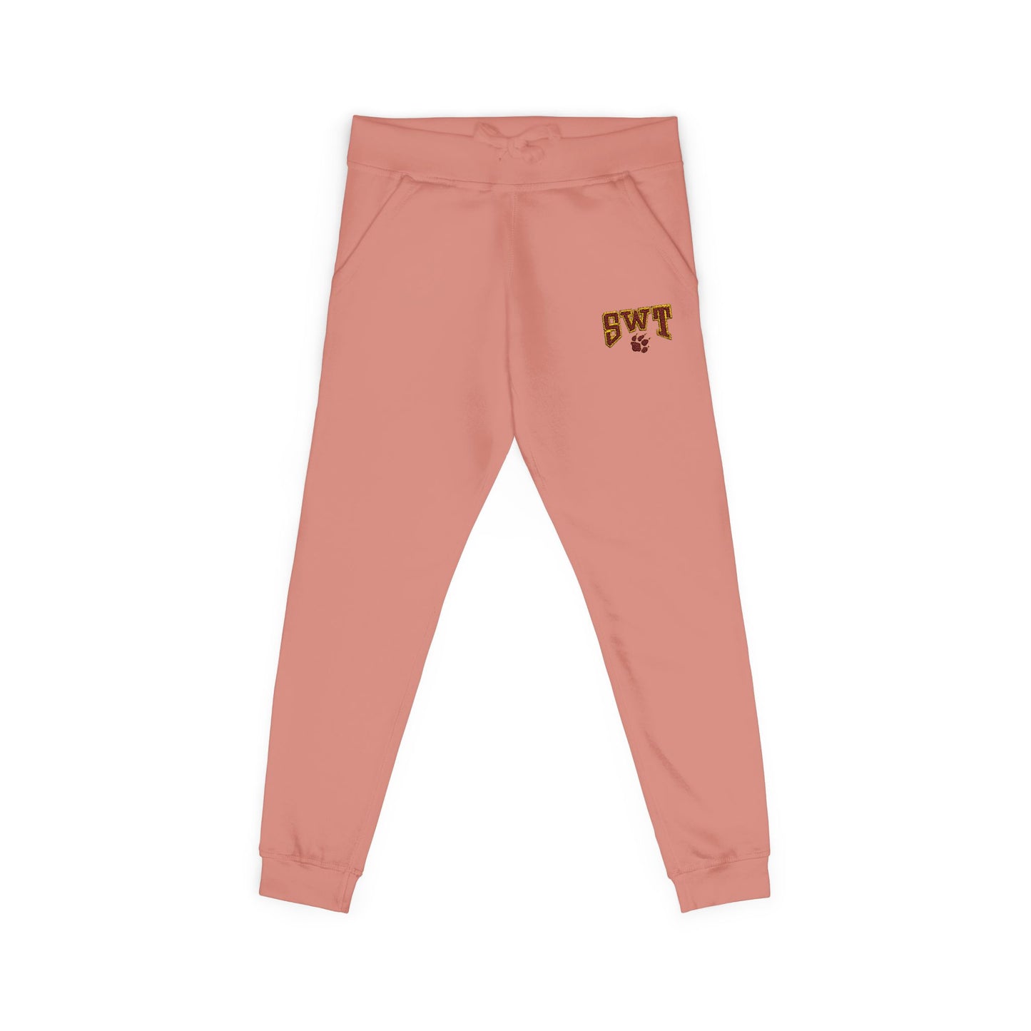 SWT Cozy Unisex Fleece Sweatpants, Embroidered Comfortwear, Ideal for Relaxation, Casual Style, Perfect Gift for Friends