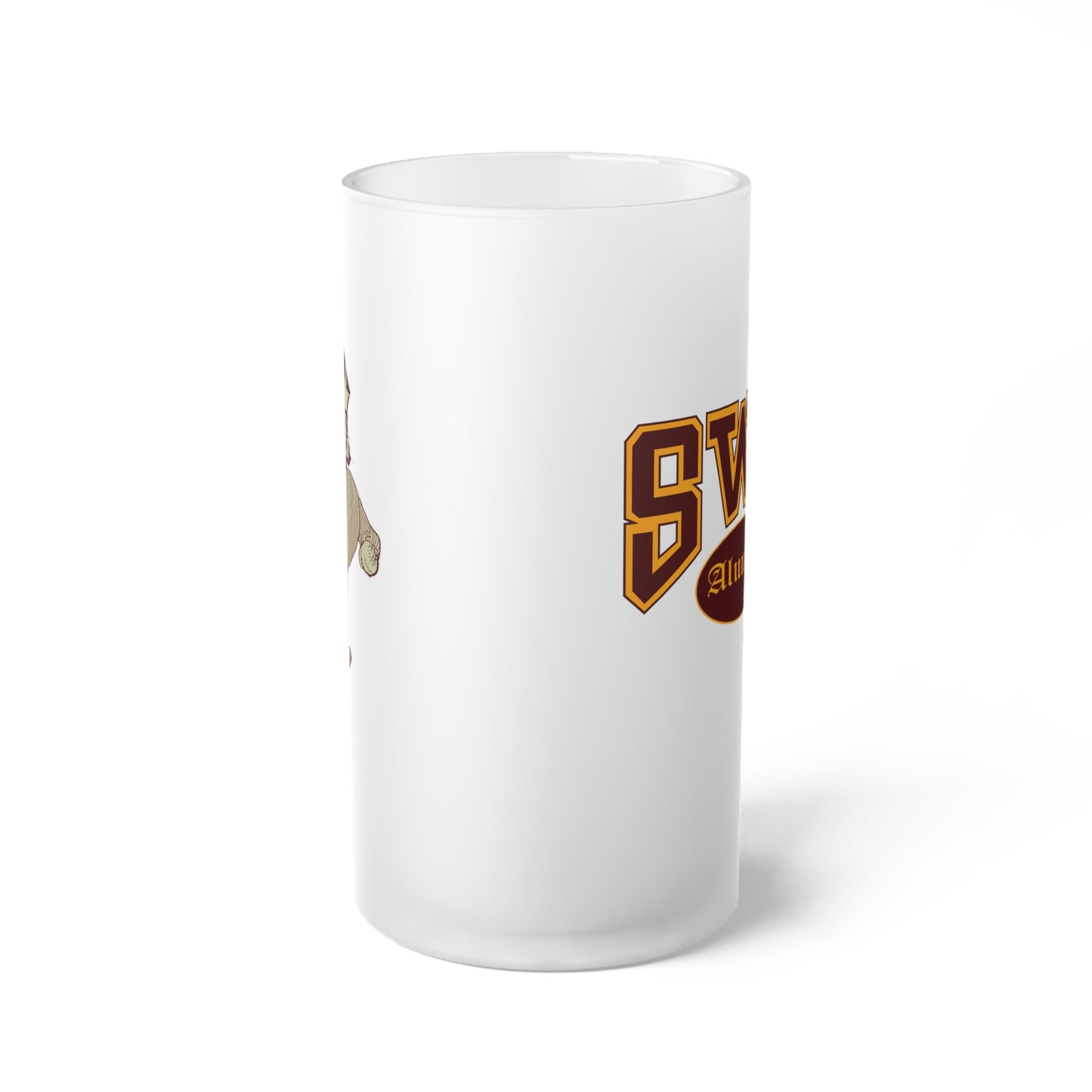 SWT alum Frosted Glass Beer Mug