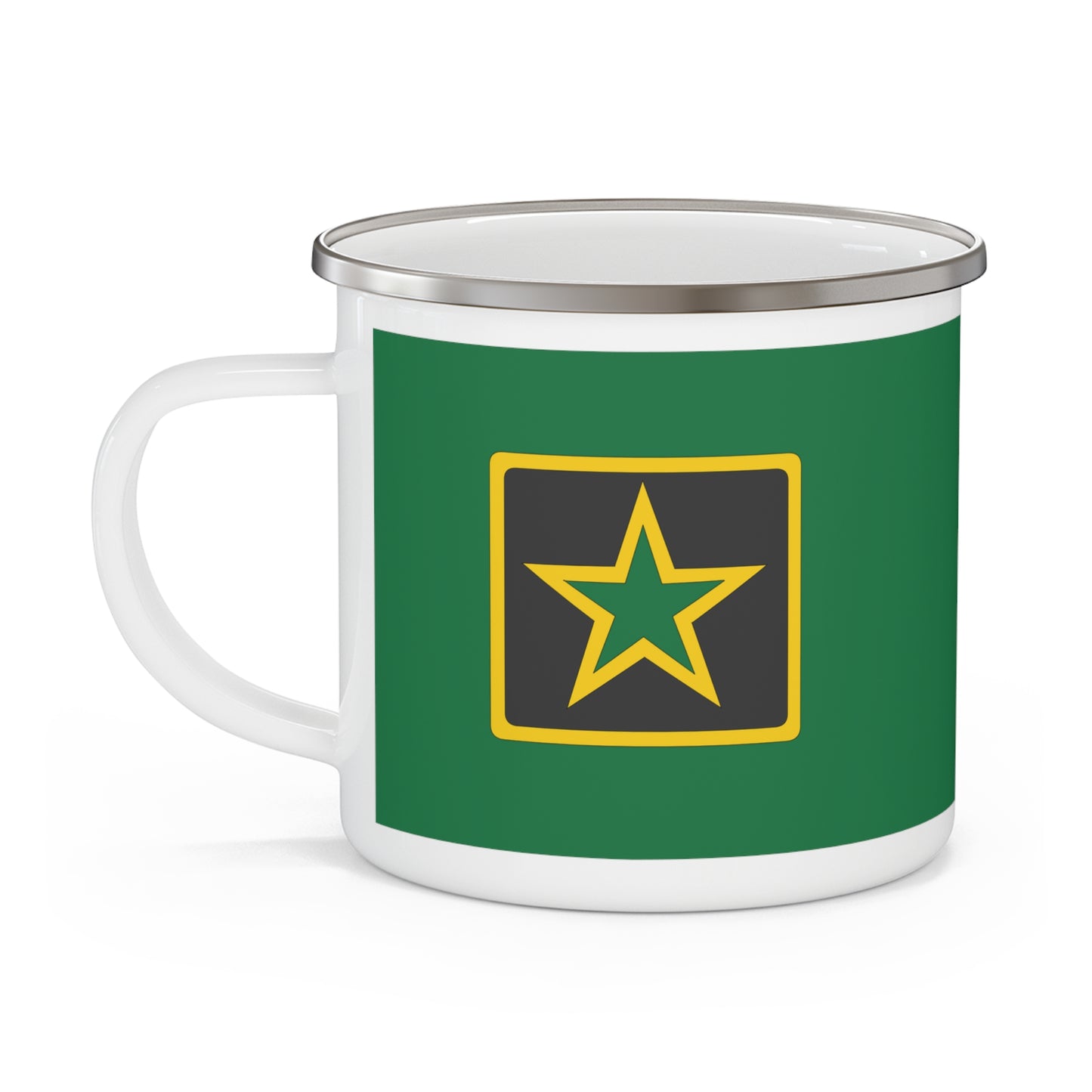 US Army Personalized Enamel Camping Mug