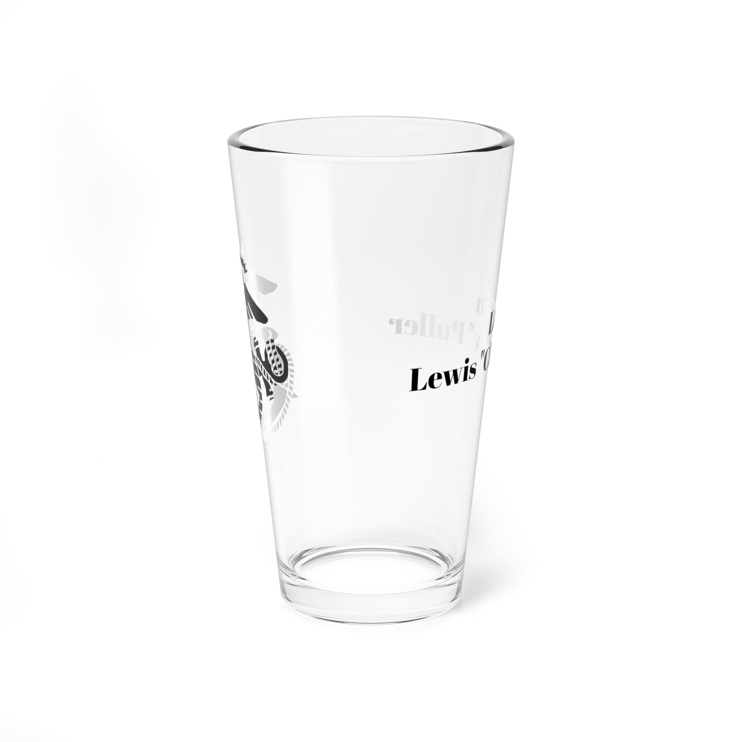 USMC Name and Rank Mixing Glass, 16oz