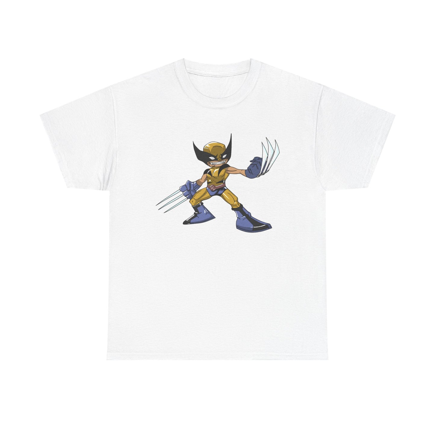 WOLVIE Unisex Heavy Cotton Tee - Retro Graphic Tee, Gift for Comic Fans, Casual Wear, Unique Streetwear, Birthday Present