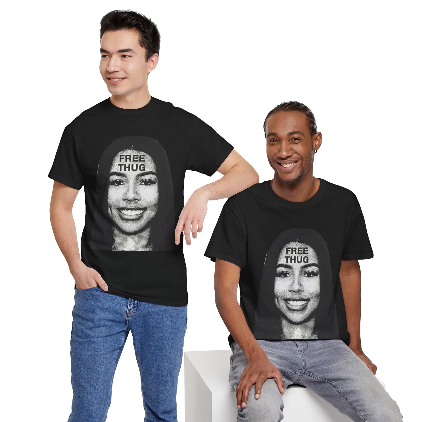 Free thug Unisex Heavy Cotton Tee