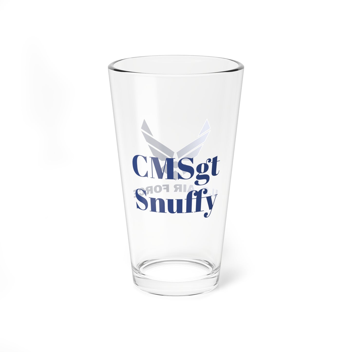 USAF Name and Rank Mixing Glass, 16oz