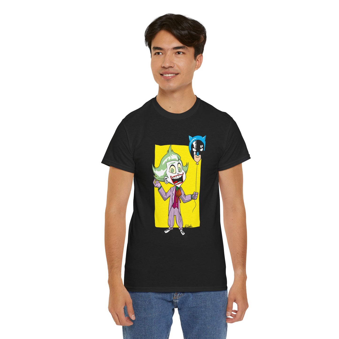 Bat pop Unisex Heavy Cotton Tee - Retro Graphic Tee, Gift for Comic Fans, Casual Wear, Unique Streetwear, Birthday Present