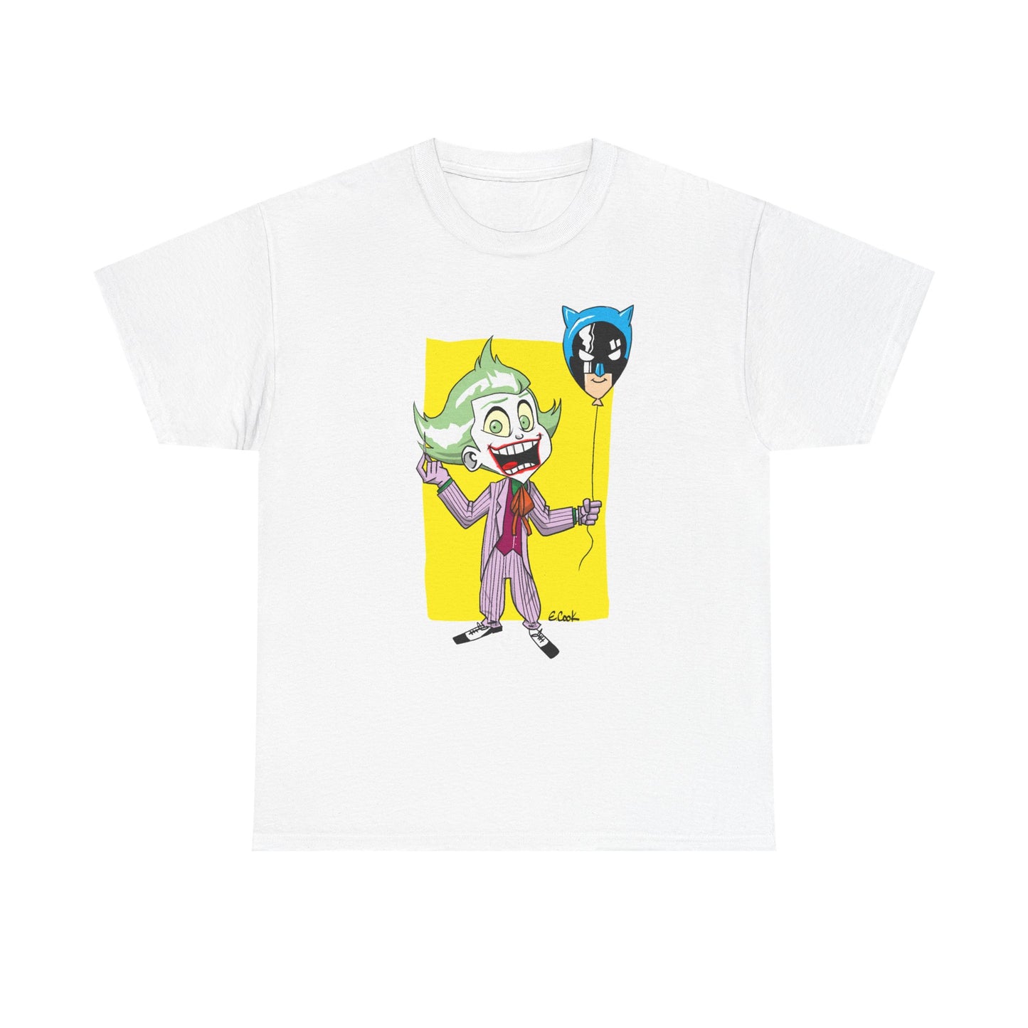 Bat pop Unisex Heavy Cotton Tee - Retro Graphic Tee, Gift for Comic Fans, Casual Wear, Unique Streetwear, Birthday Present