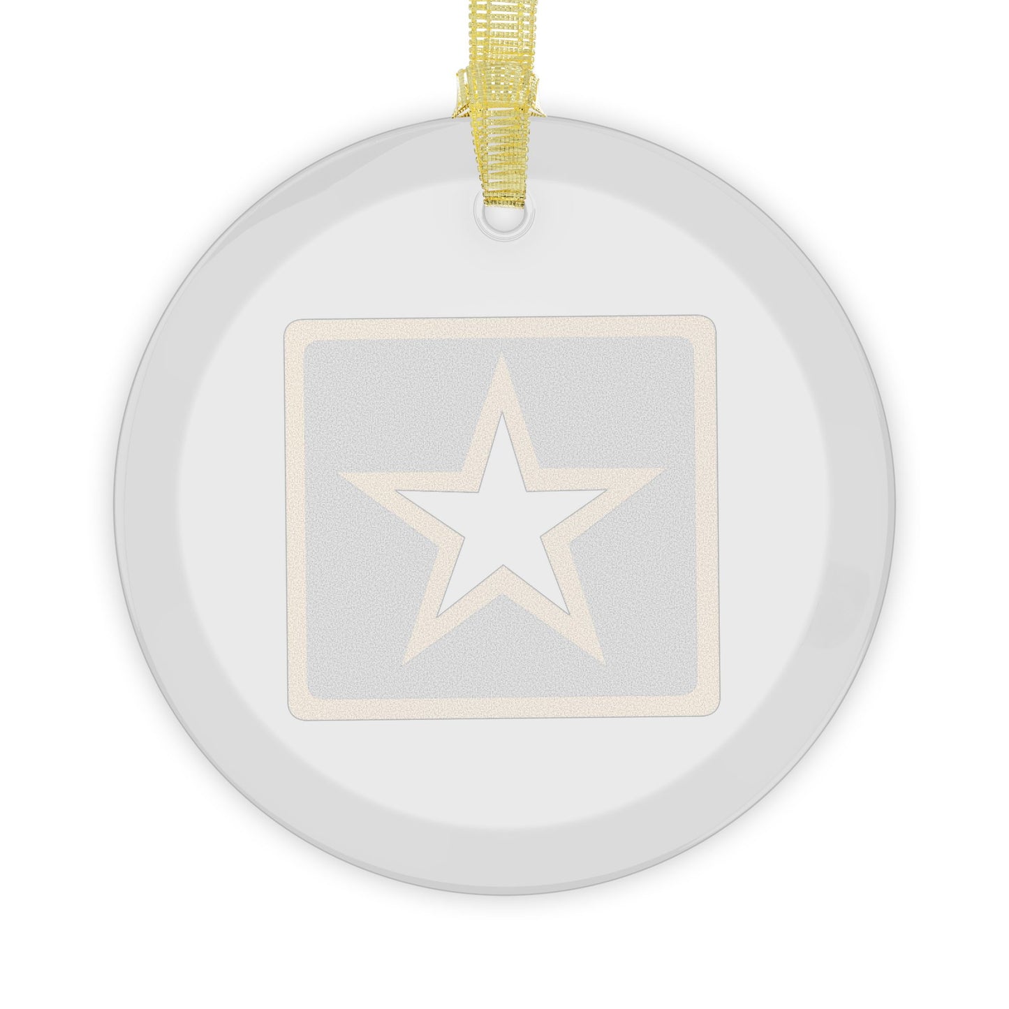Army Glass Ornament
