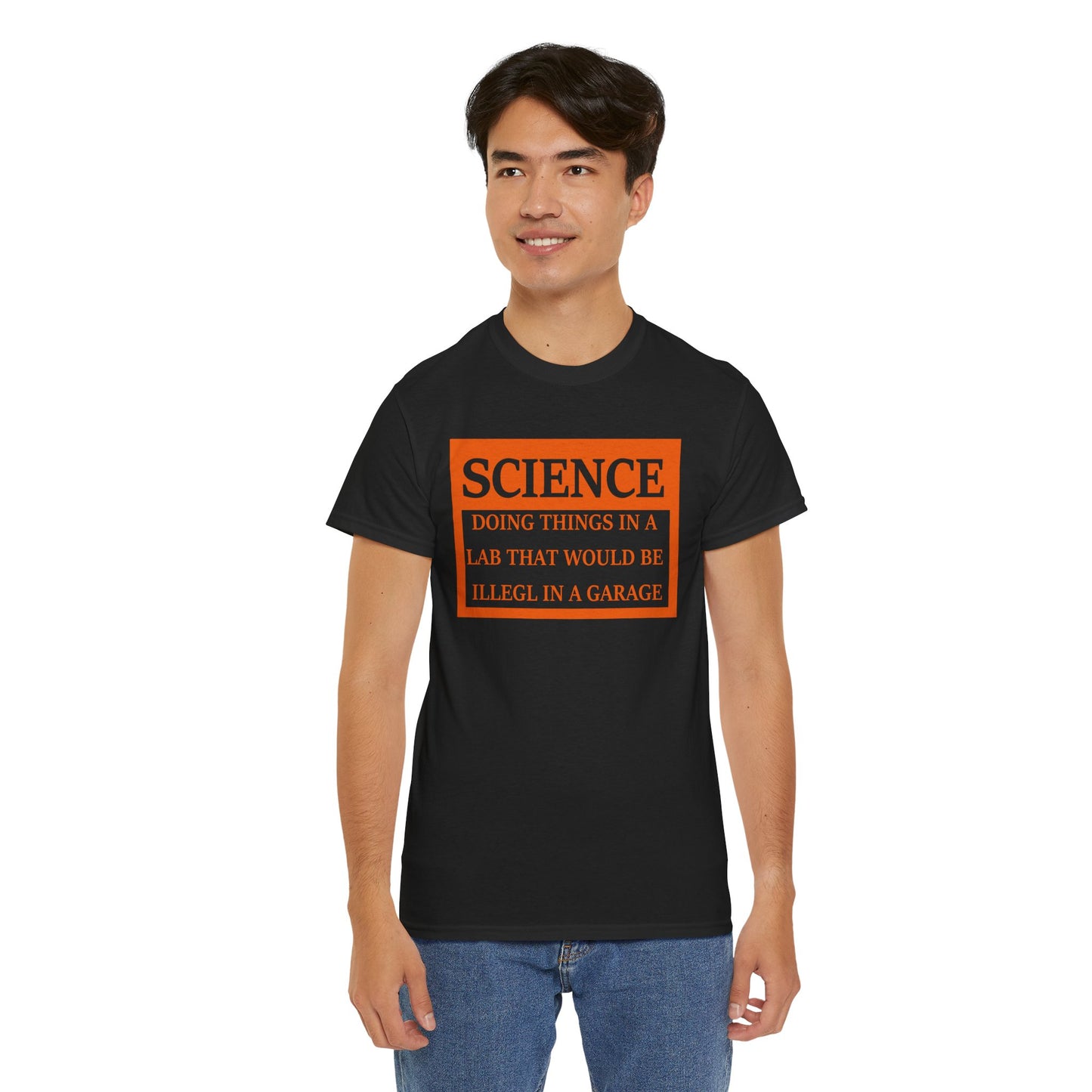 Science Unisex Heavy Cotton Tee - Retro Graphic Tee, Gift for Comic Fans, Casual Wear, Unique Streetwear, Birthday Present