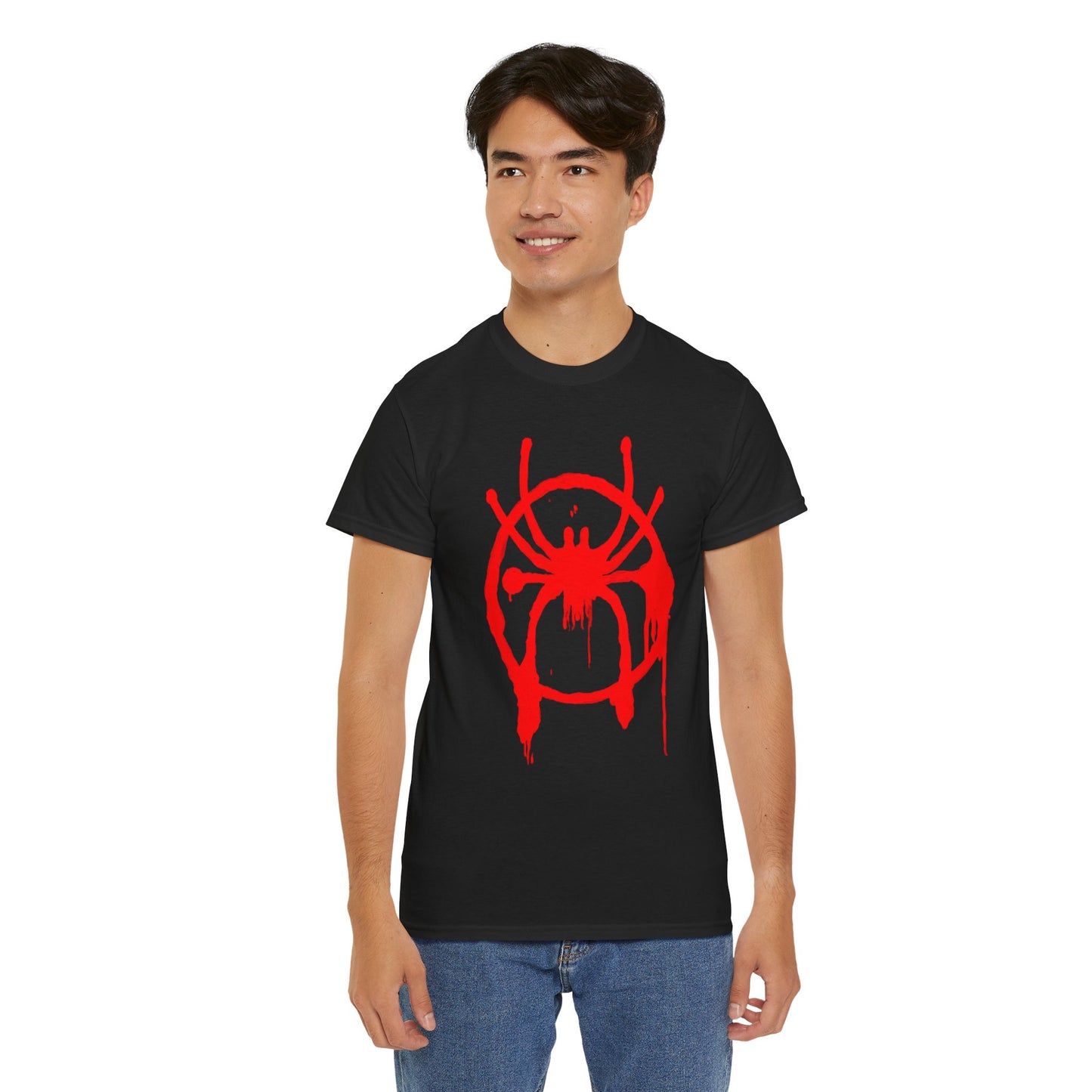 Miles Spidey sense Unisex Heavy Cotton Tee - Retro Graphic Tee, Gift for Comic Fans, Casual Wear, Unique Streetwear, Birthday Present