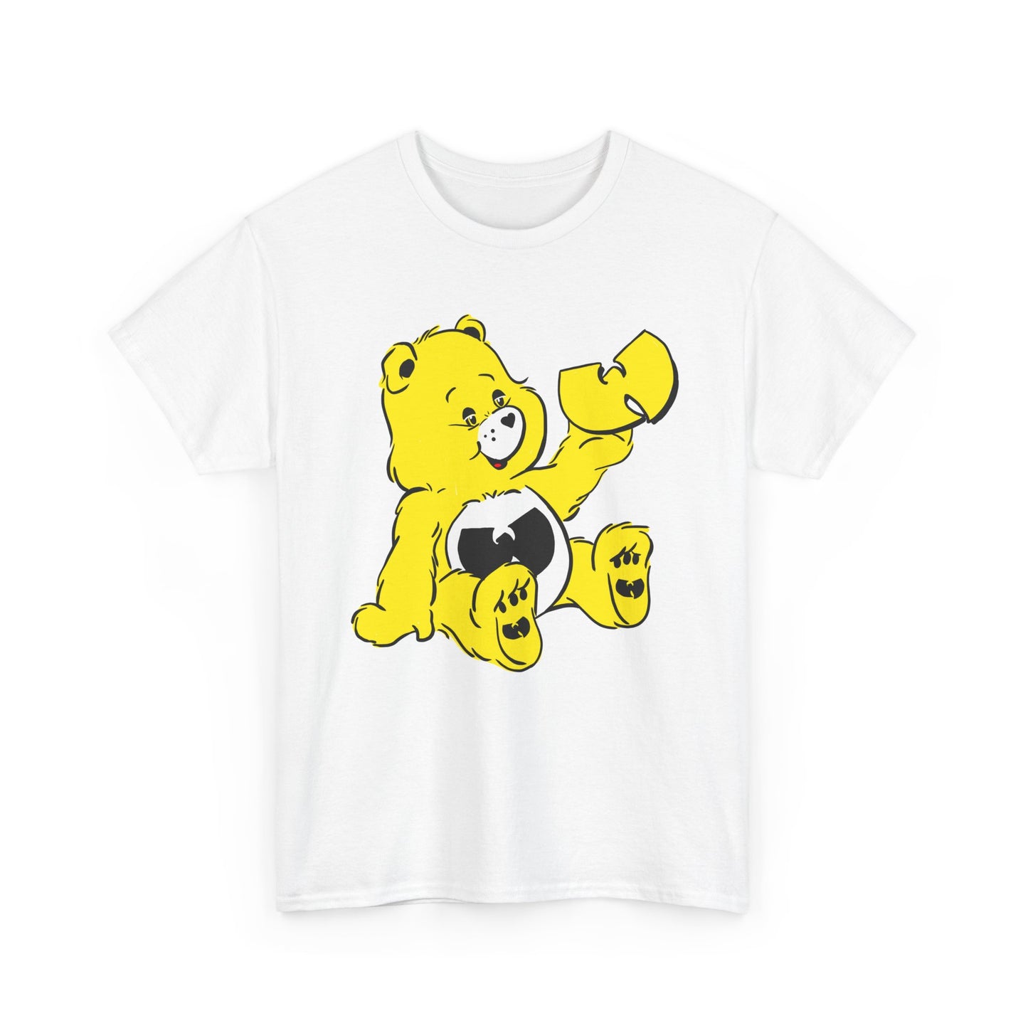 WU bear stare Unisex Heavy Cotton Tee - Retro Graphic Tee, Gift for Comic Fans, Casual Wear, Unique Streetwear, Birthday Present