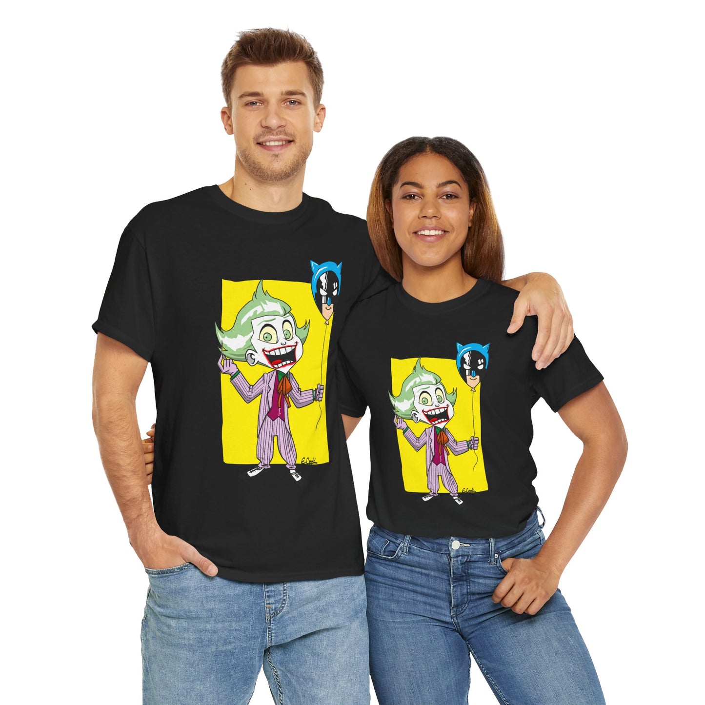 Bat pop Unisex Heavy Cotton Tee - Retro Graphic Tee, Gift for Comic Fans, Casual Wear, Unique Streetwear, Birthday Present
