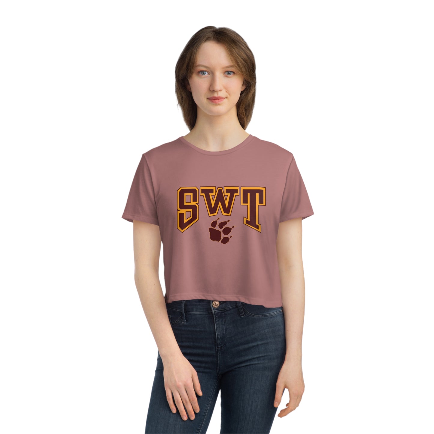 SWT Women's Flowy Cropped Tee