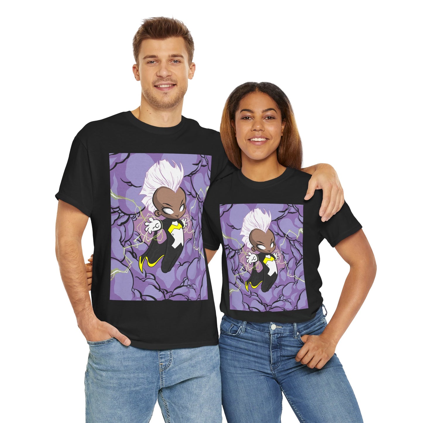 Stormy Unisex Heavy Cotton Tee - Retro Graphic Tee, Gift for Comic Fans, Casual Wear, Unique Streetwear, Birthday Present