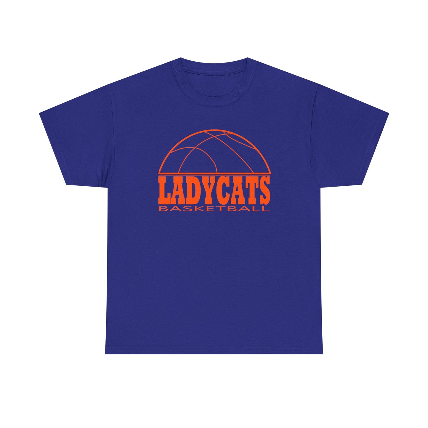 Ladt Cats Bball Unisex Heavy Cotton Tee - Retro Graphic Tee, Gift for Comic Fans, Casual Wear, Unique Streetwear, Birthday Present