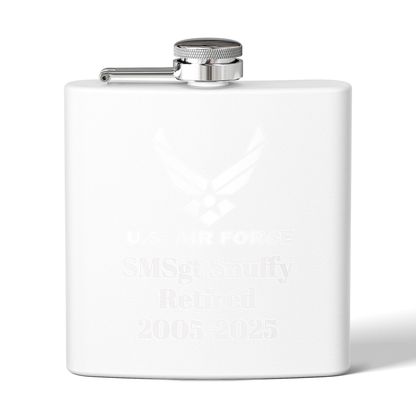 USAF Retirement Stainless Steel Flask, 6oz