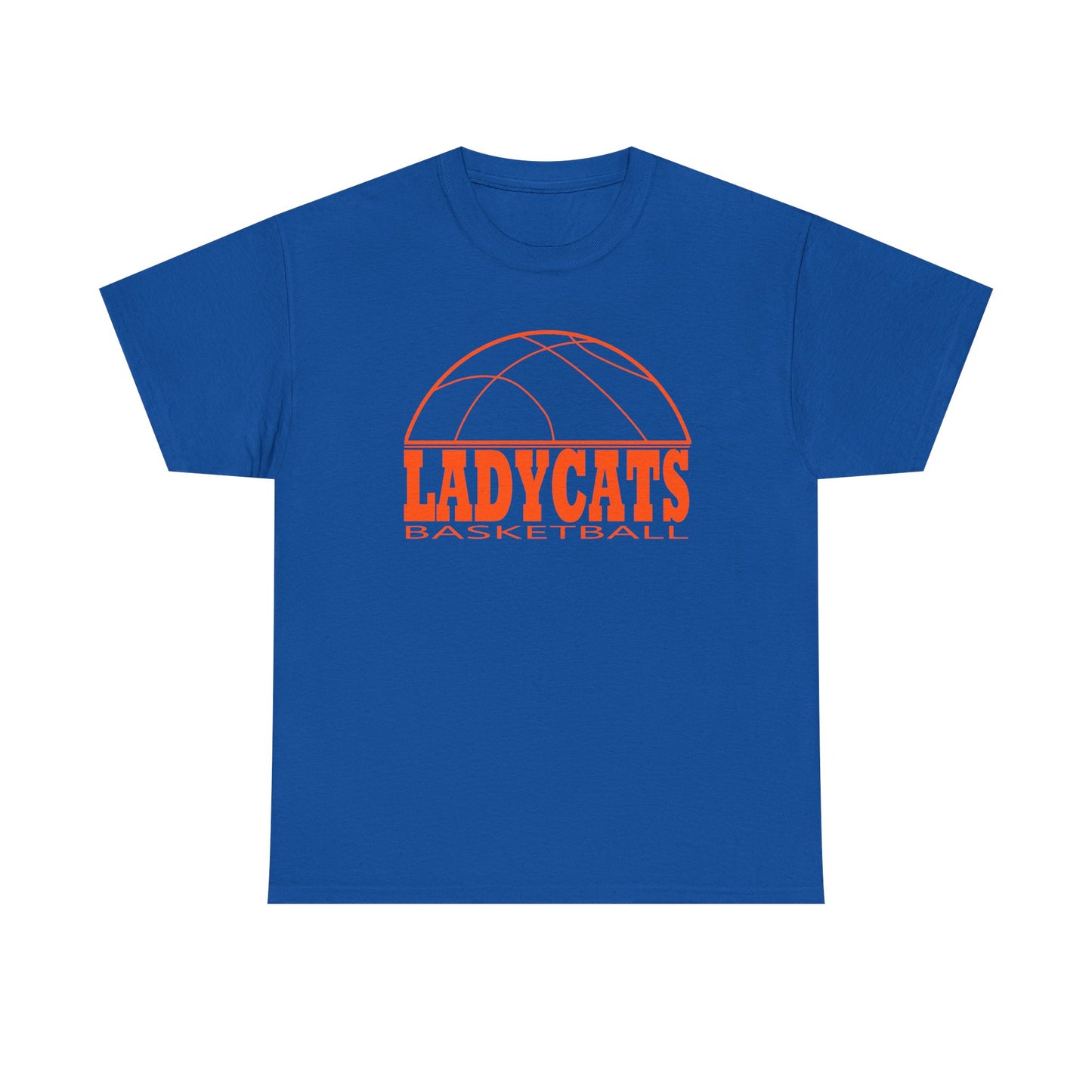 Ladt Cats Bball Unisex Heavy Cotton Tee - Retro Graphic Tee, Gift for Comic Fans, Casual Wear, Unique Streetwear, Birthday Present