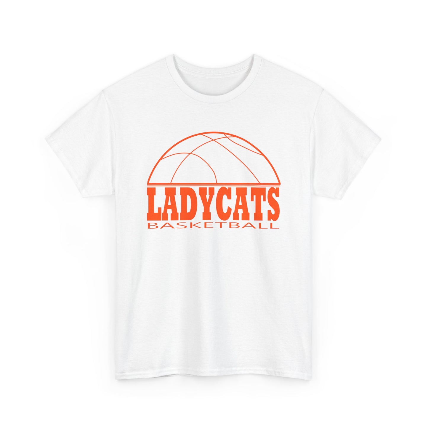 Ladt Cats Bball Unisex Heavy Cotton Tee - Retro Graphic Tee, Gift for Comic Fans, Casual Wear, Unique Streetwear, Birthday Present