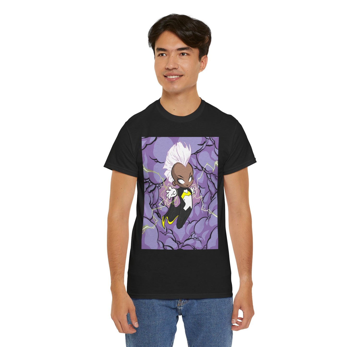 Stormy Unisex Heavy Cotton Tee - Retro Graphic Tee, Gift for Comic Fans, Casual Wear, Unique Streetwear, Birthday Present