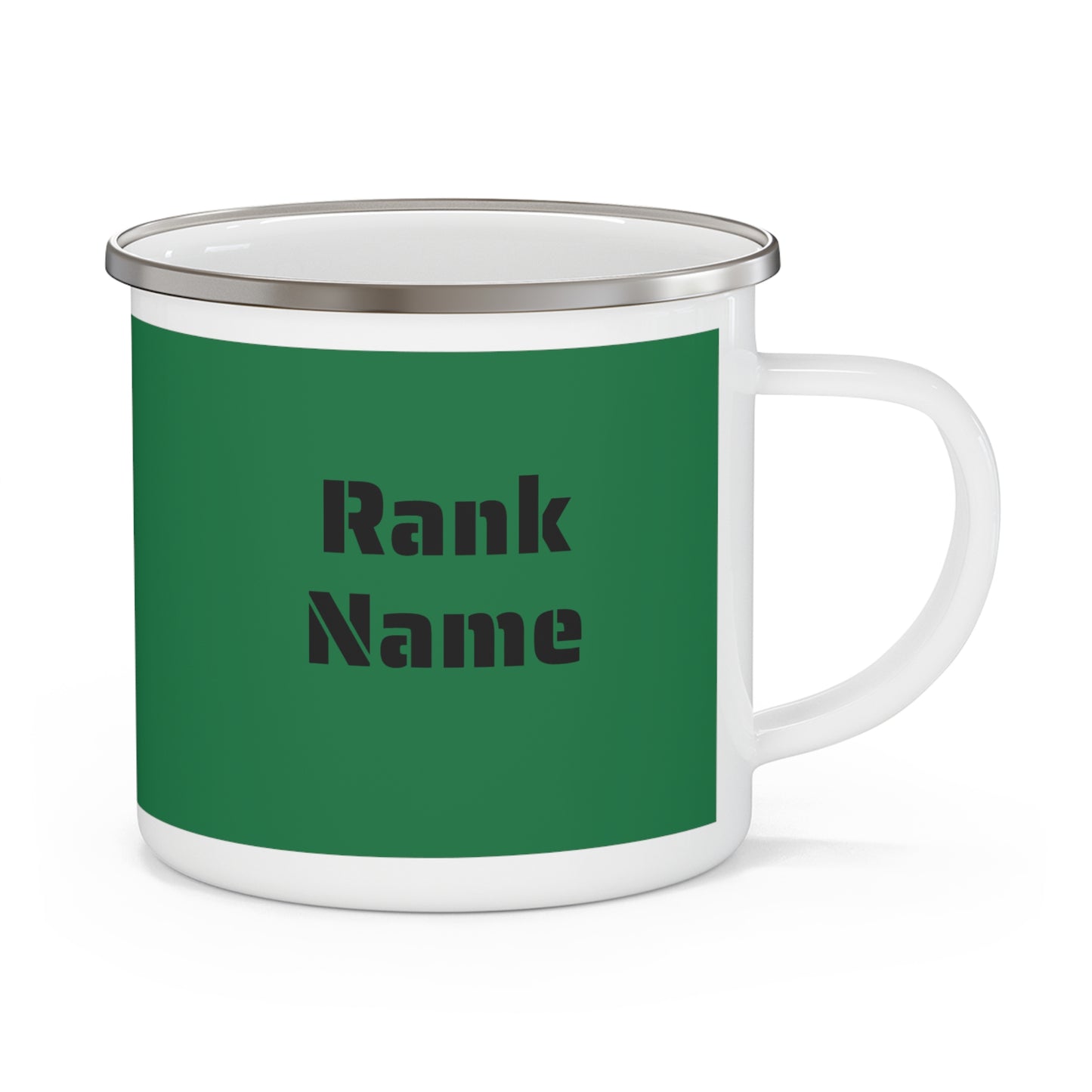 US Army Personalized Enamel Camping Mug
