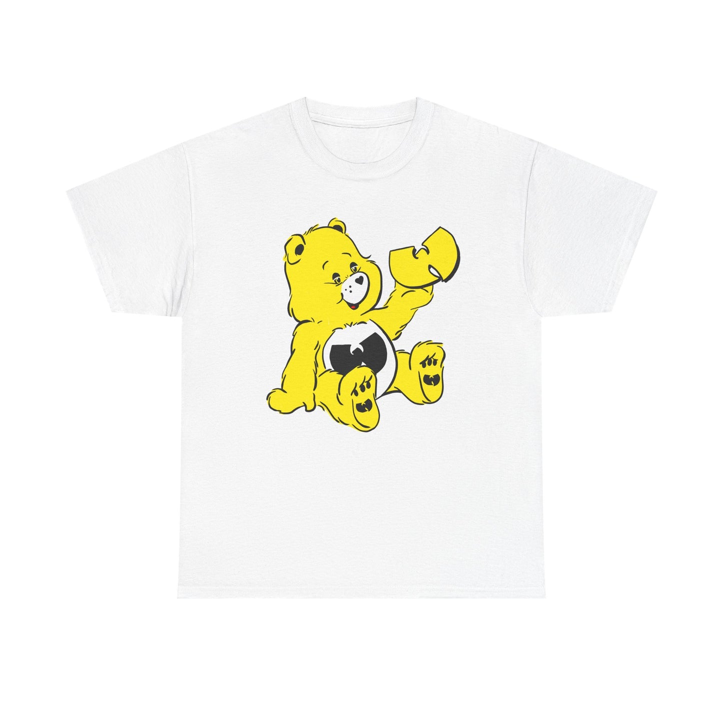 WU bear stare Unisex Heavy Cotton Tee - Retro Graphic Tee, Gift for Comic Fans, Casual Wear, Unique Streetwear, Birthday Present