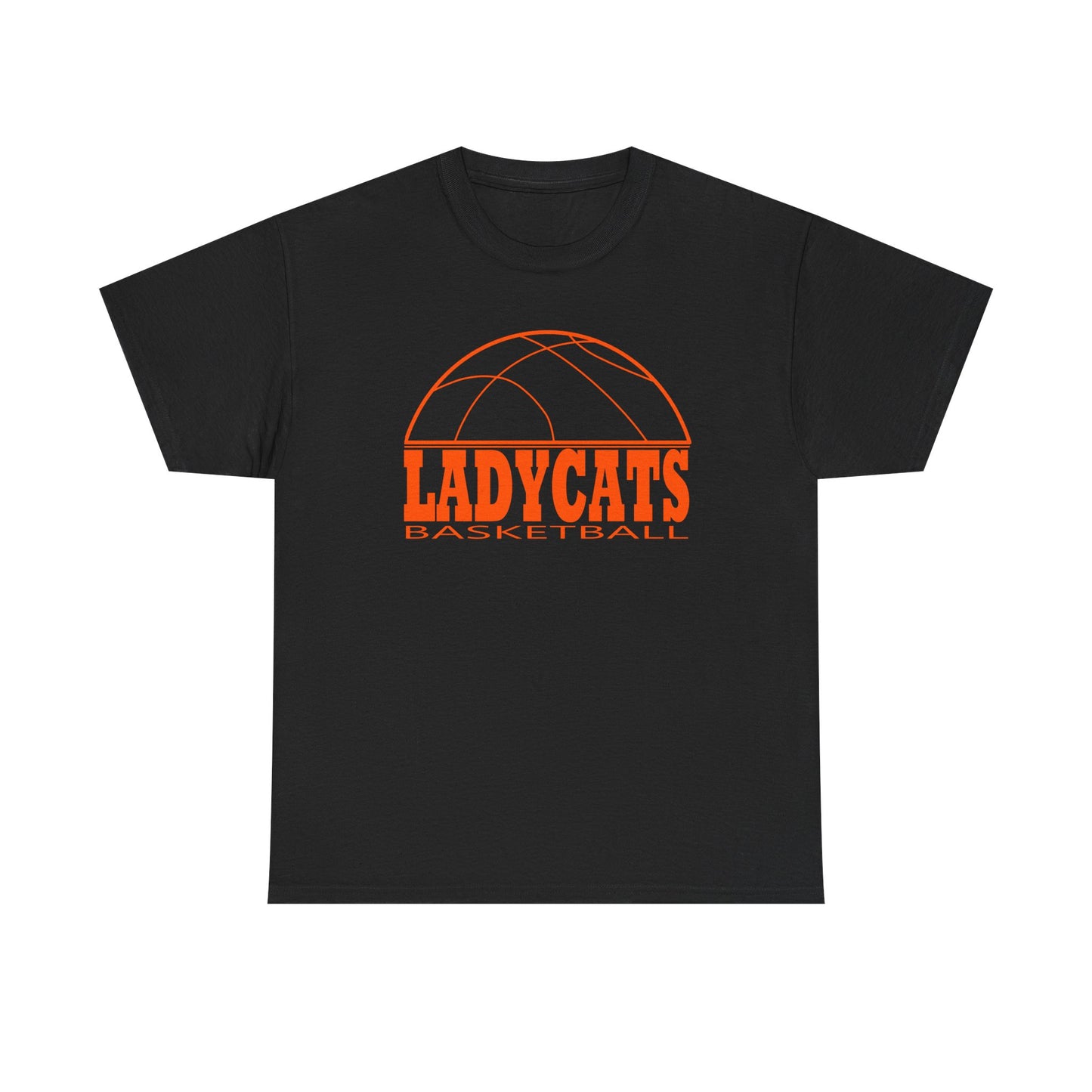 Ladt Cats Bball Unisex Heavy Cotton Tee - Retro Graphic Tee, Gift for Comic Fans, Casual Wear, Unique Streetwear, Birthday Present