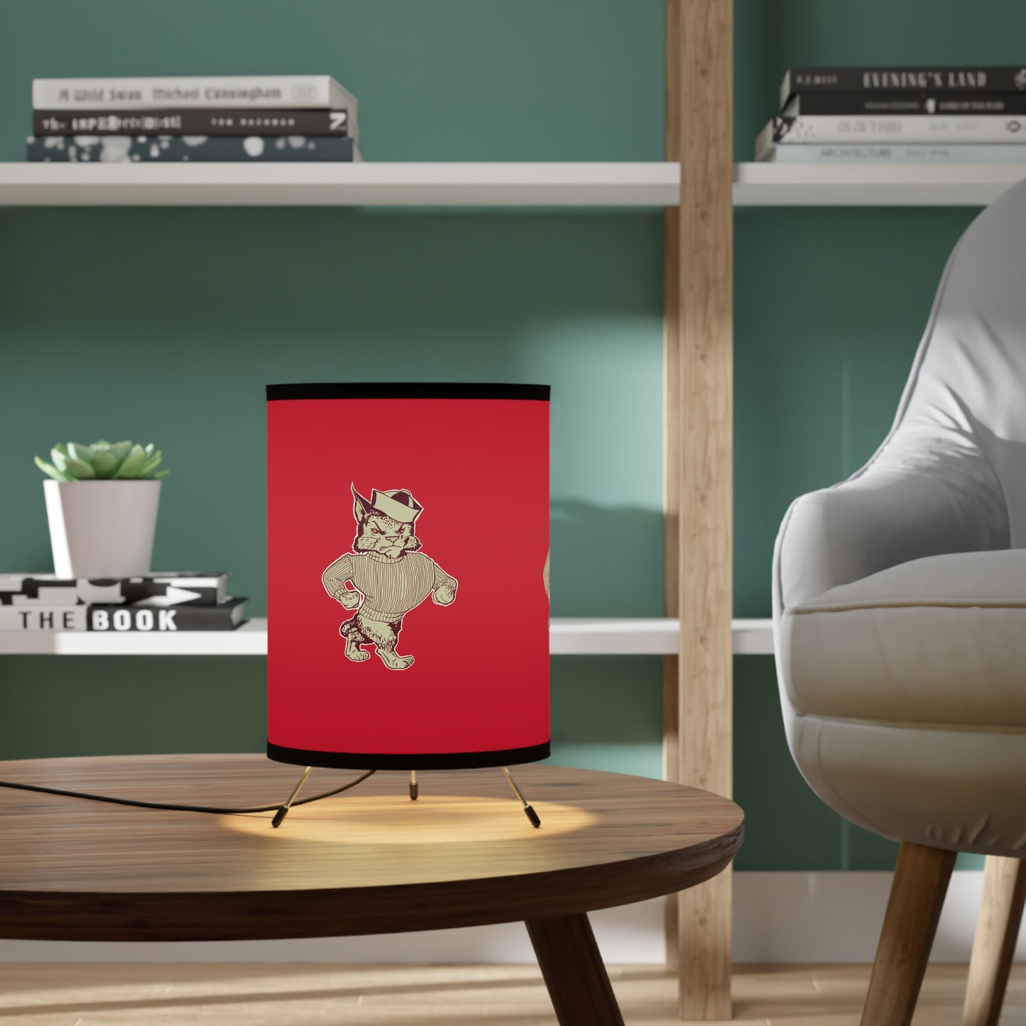 SWT Tripod Lamp with High-Res Printed Shade, US\CA plug
