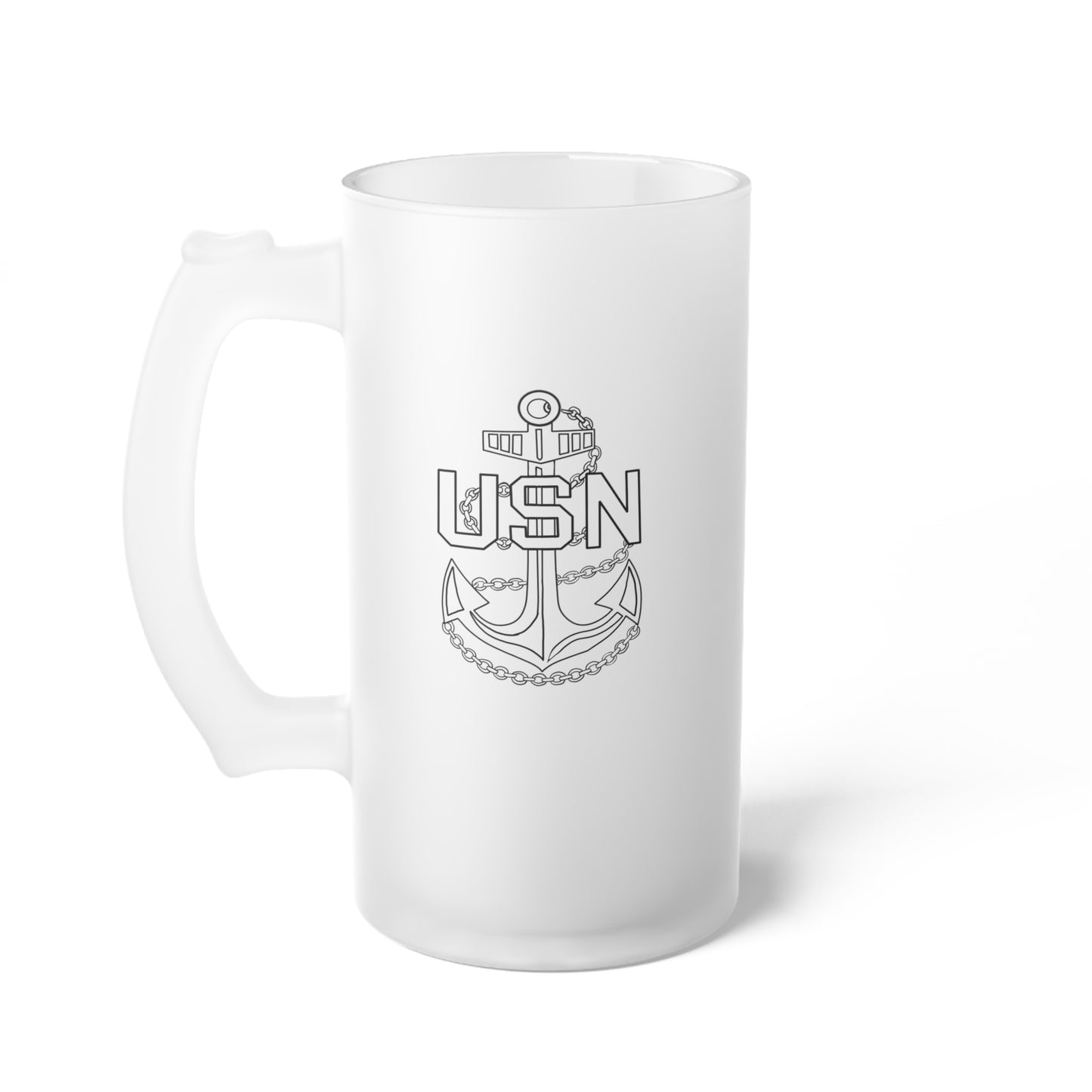 Copy of USMC Frosted Glass Beer Mug