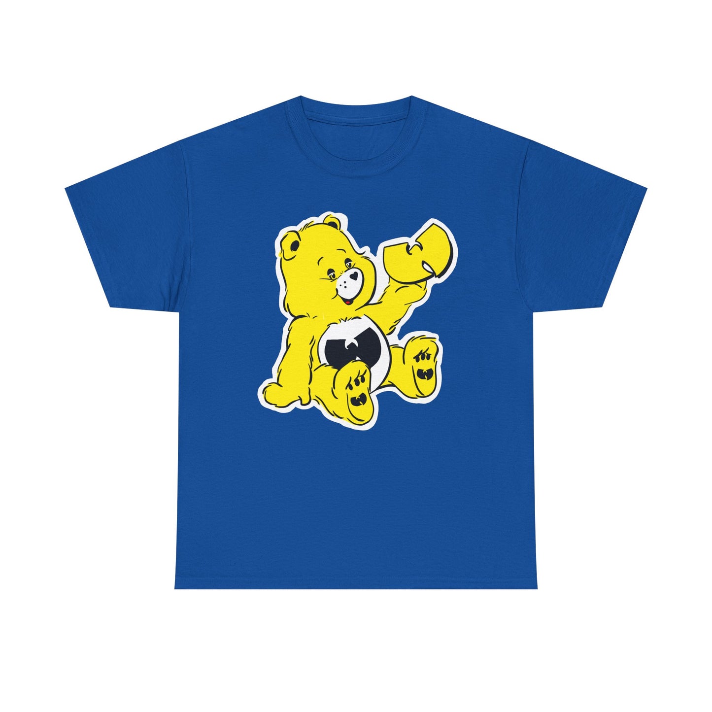 WU bear stare Unisex Heavy Cotton Tee - Retro Graphic Tee, Gift for Comic Fans, Casual Wear, Unique Streetwear, Birthday Present