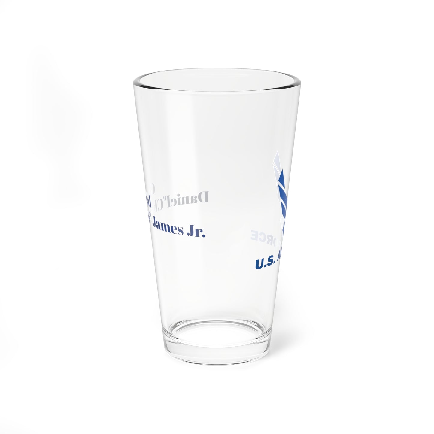 USAF Name and Rank Mixing Glass, 16oz
