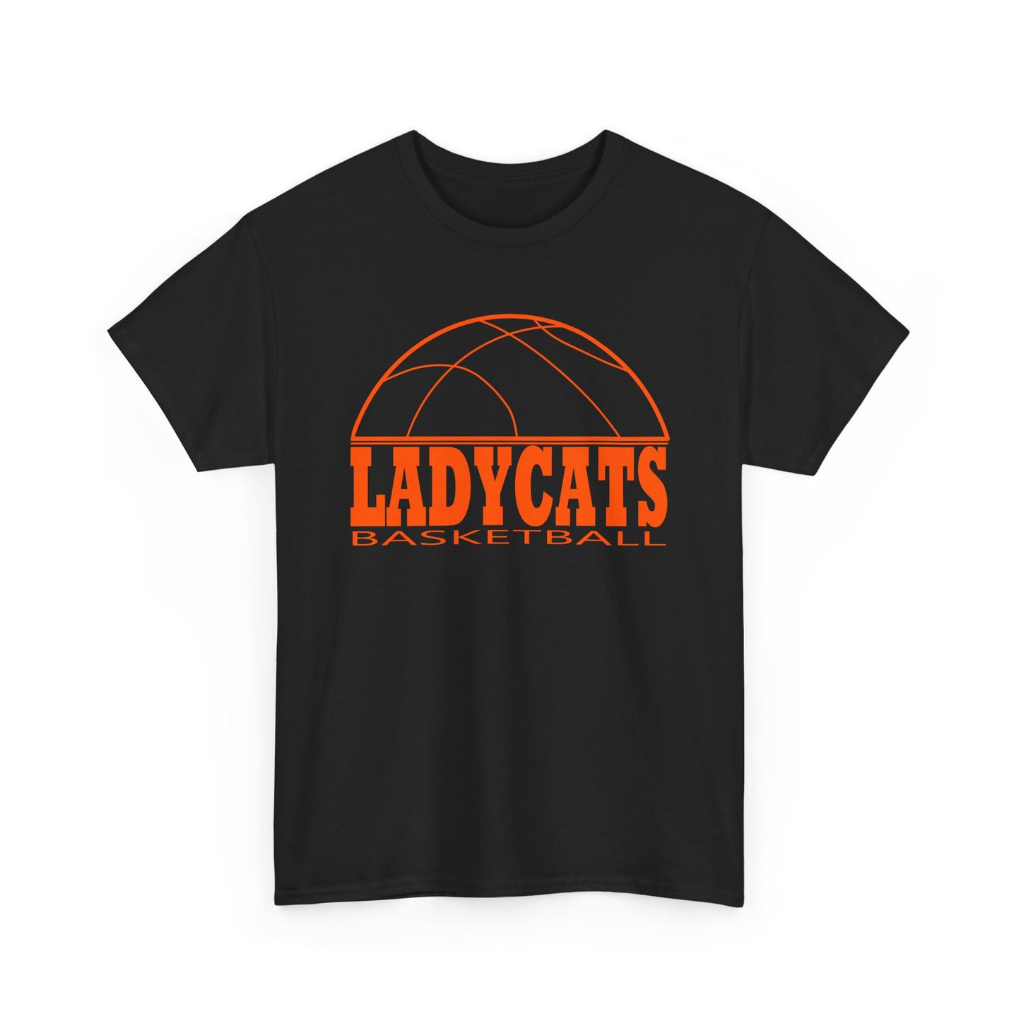 Ladt Cats Bball Unisex Heavy Cotton Tee - Retro Graphic Tee, Gift for Comic Fans, Casual Wear, Unique Streetwear, Birthday Present