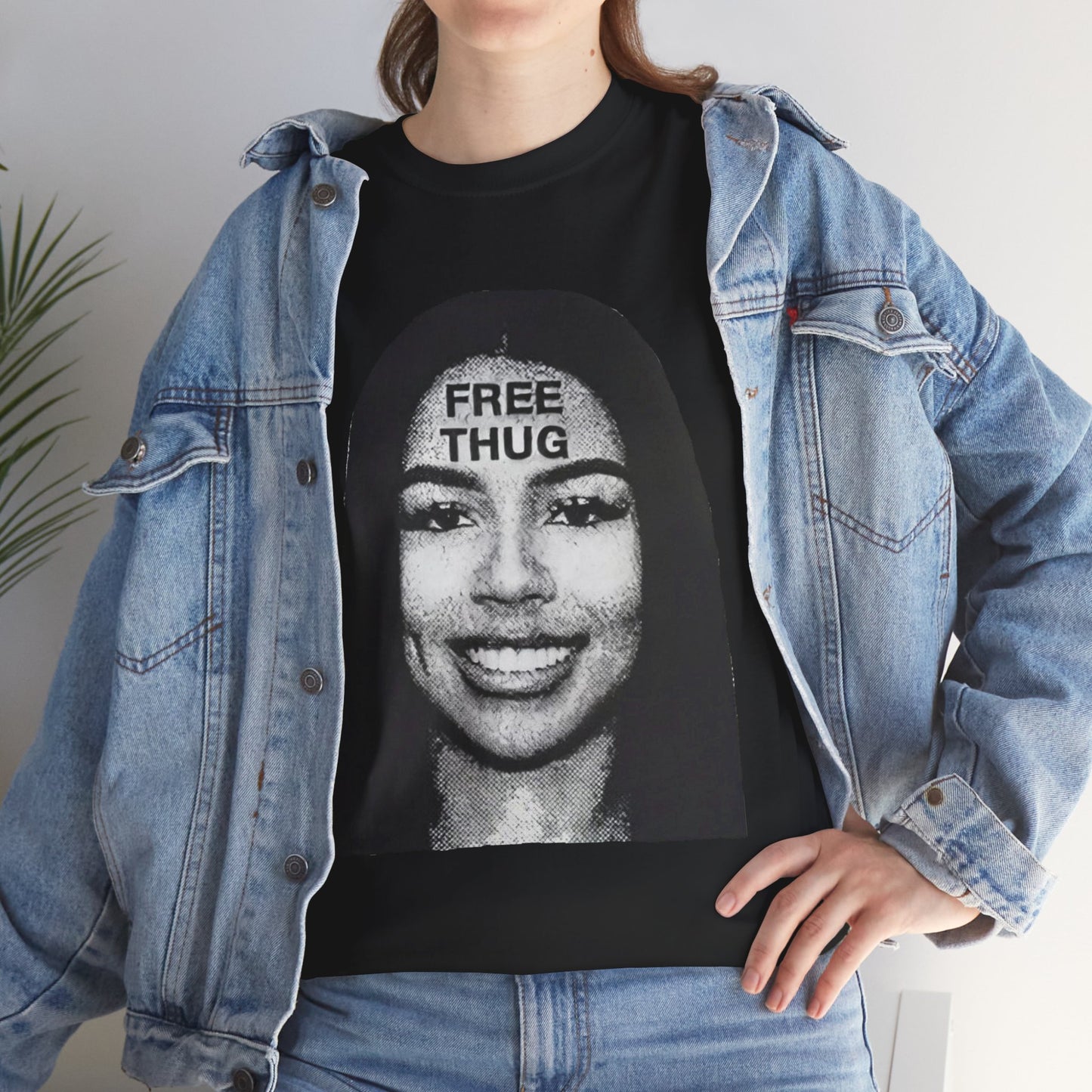 Free thug Unisex Heavy Cotton Tee