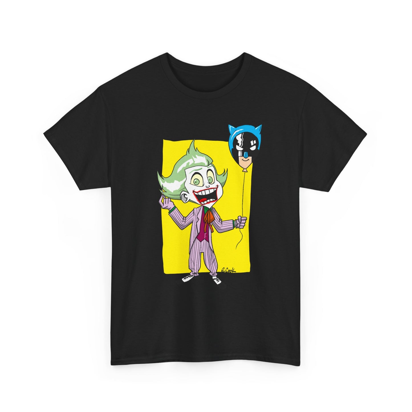 Bat pop Unisex Heavy Cotton Tee - Retro Graphic Tee, Gift for Comic Fans, Casual Wear, Unique Streetwear, Birthday Present