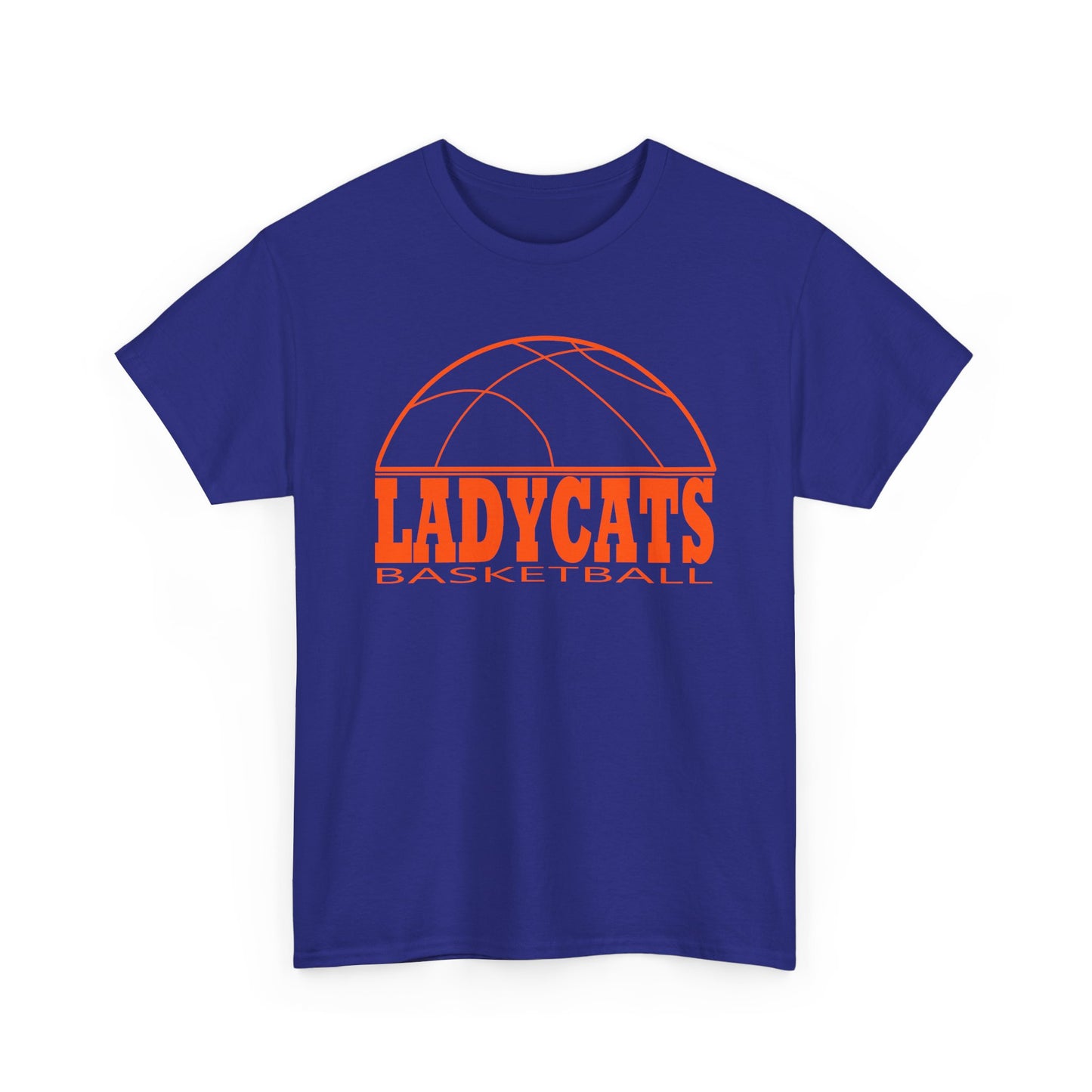 Ladt Cats Bball Unisex Heavy Cotton Tee - Retro Graphic Tee, Gift for Comic Fans, Casual Wear, Unique Streetwear, Birthday Present