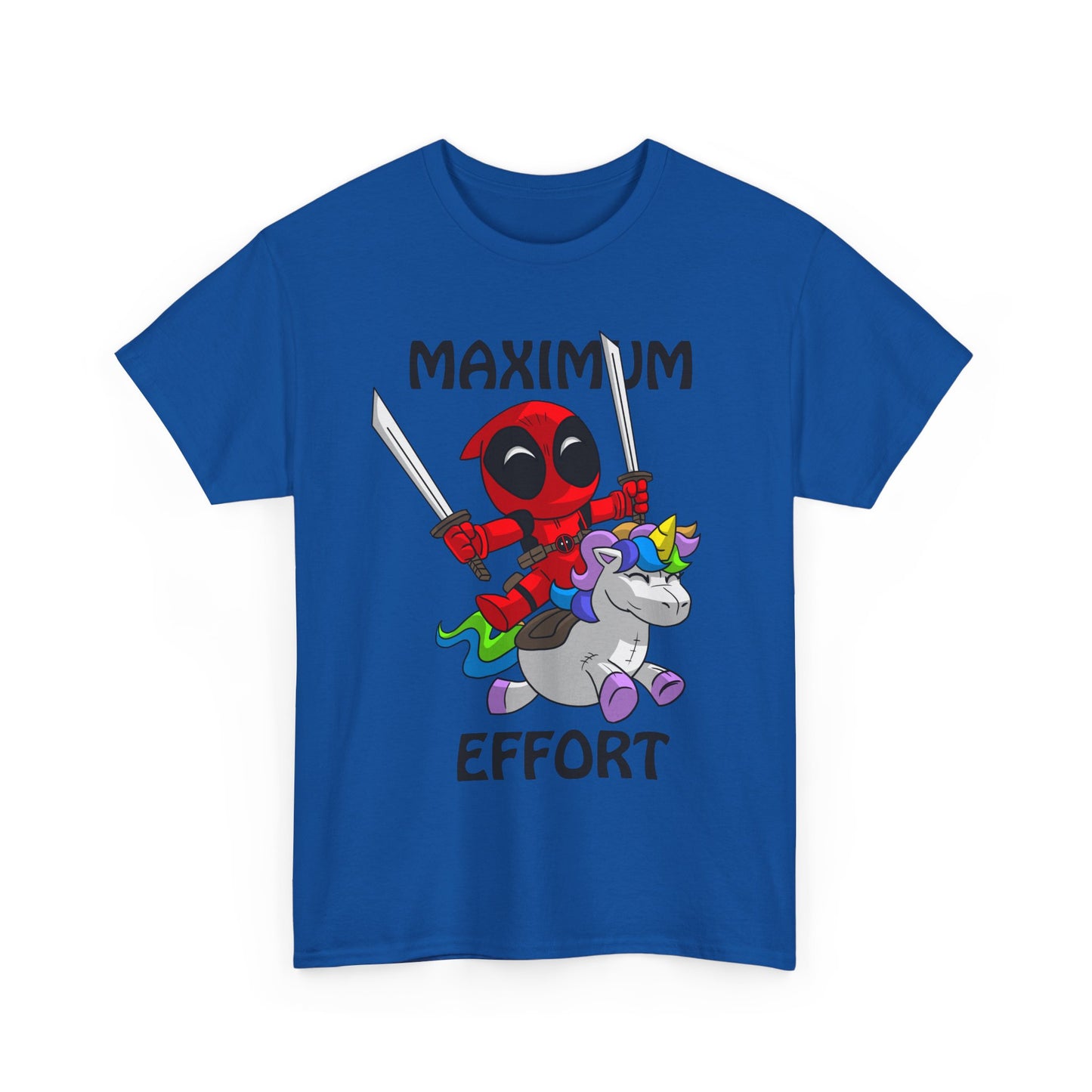 Max Effort Unisex Heavy Cotton Tee - Retro Graphic Tee, Gift for Comic Fans, Casual Wear, Unique Streetwear, Birthday Present
