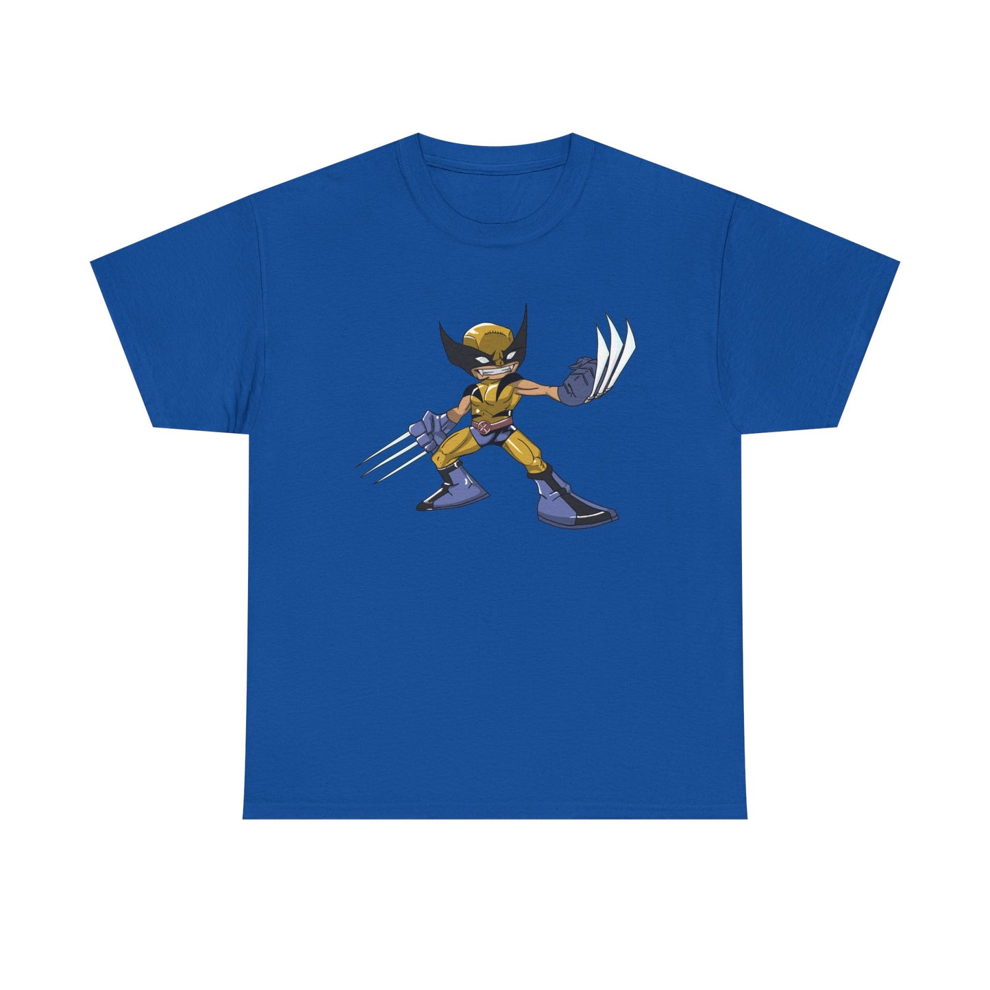 WOLVIE Unisex Heavy Cotton Tee - Retro Graphic Tee, Gift for Comic Fans, Casual Wear, Unique Streetwear, Birthday Present