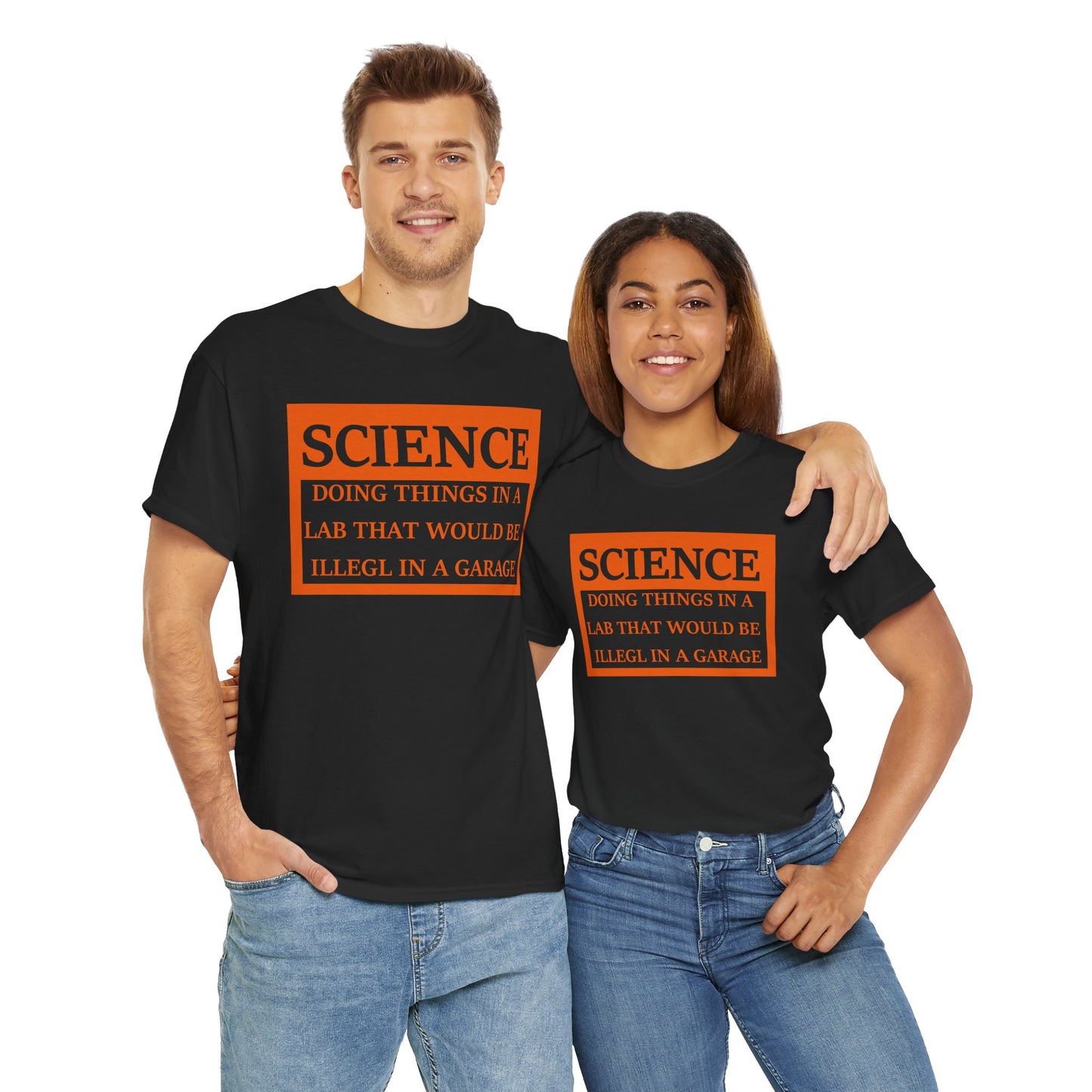 Science Unisex Heavy Cotton Tee - Retro Graphic Tee, Gift for Comic Fans, Casual Wear, Unique Streetwear, Birthday Present