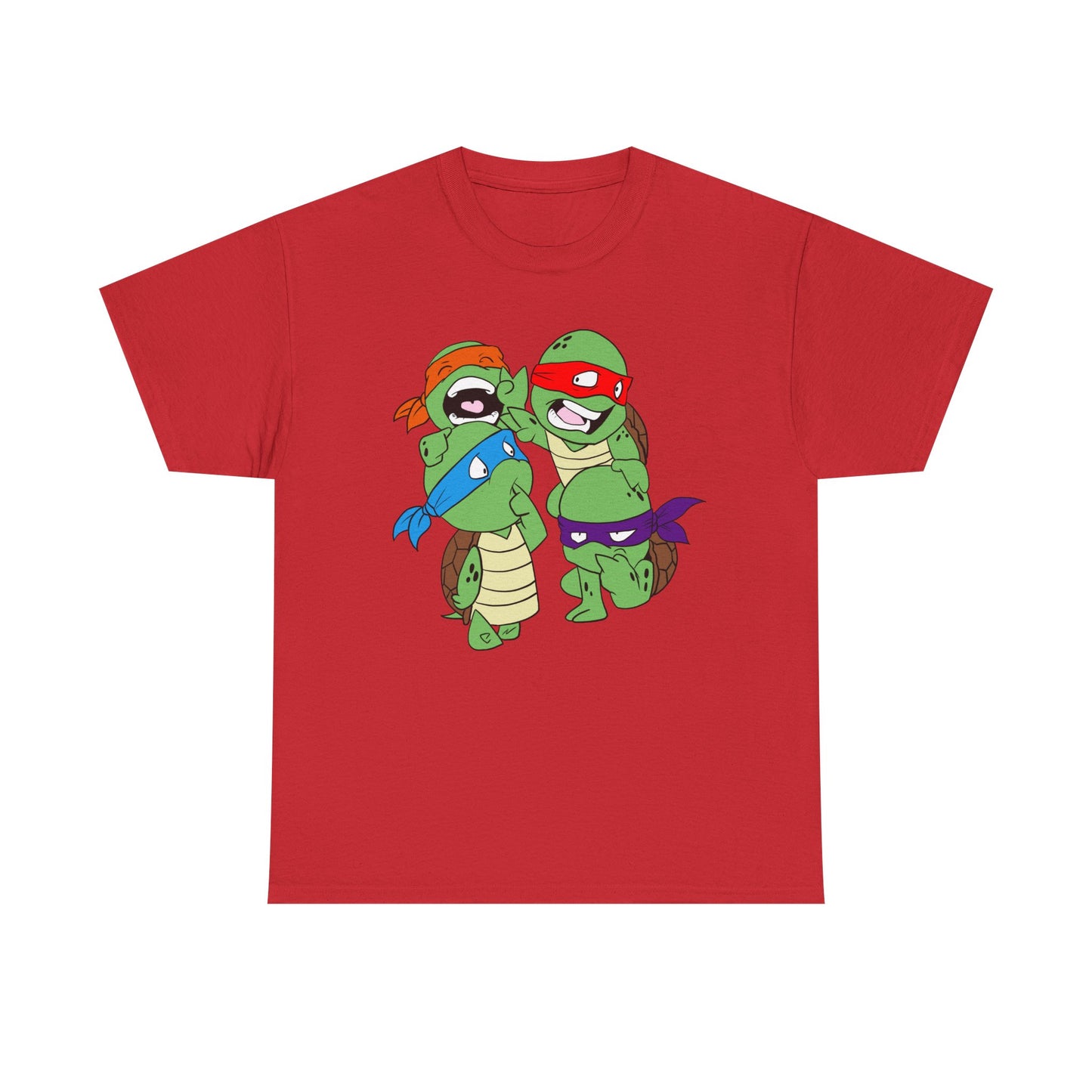 Turtle Power Unisex Heavy Cotton Tee - Retro Graphic Tee, Gift for Comic Fans, Casual Wear, Unique Streetwear, Birthday Present