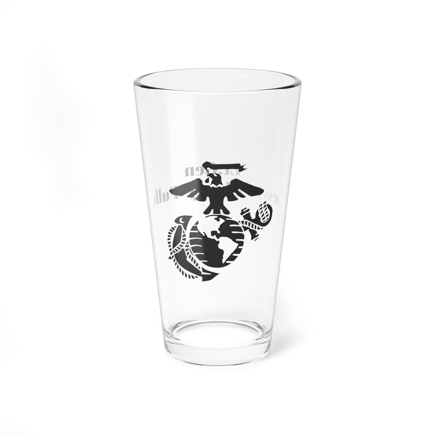 USMC Name and Rank Mixing Glass, 16oz