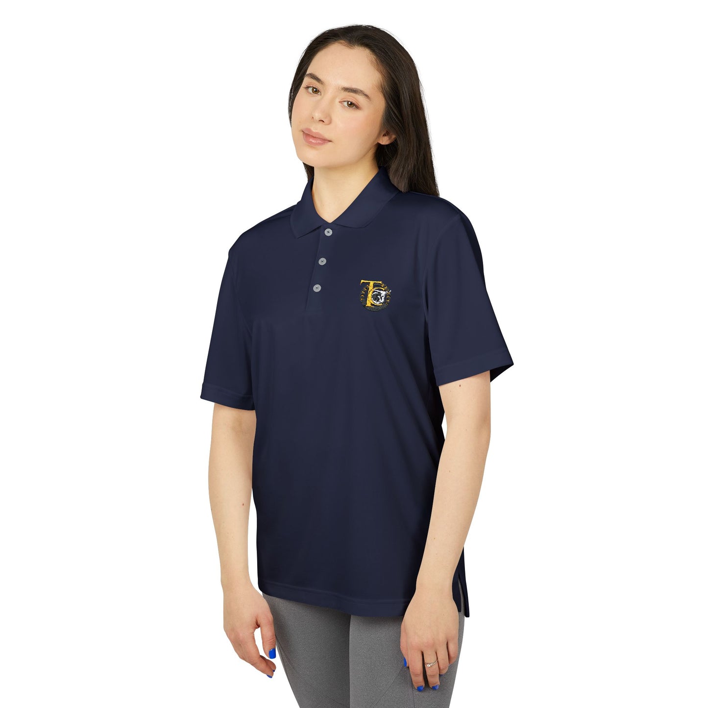TX College adidas Unisex Performance Polo