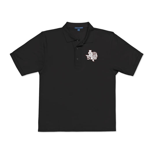 Texas Floral Outline Embroidered Polo