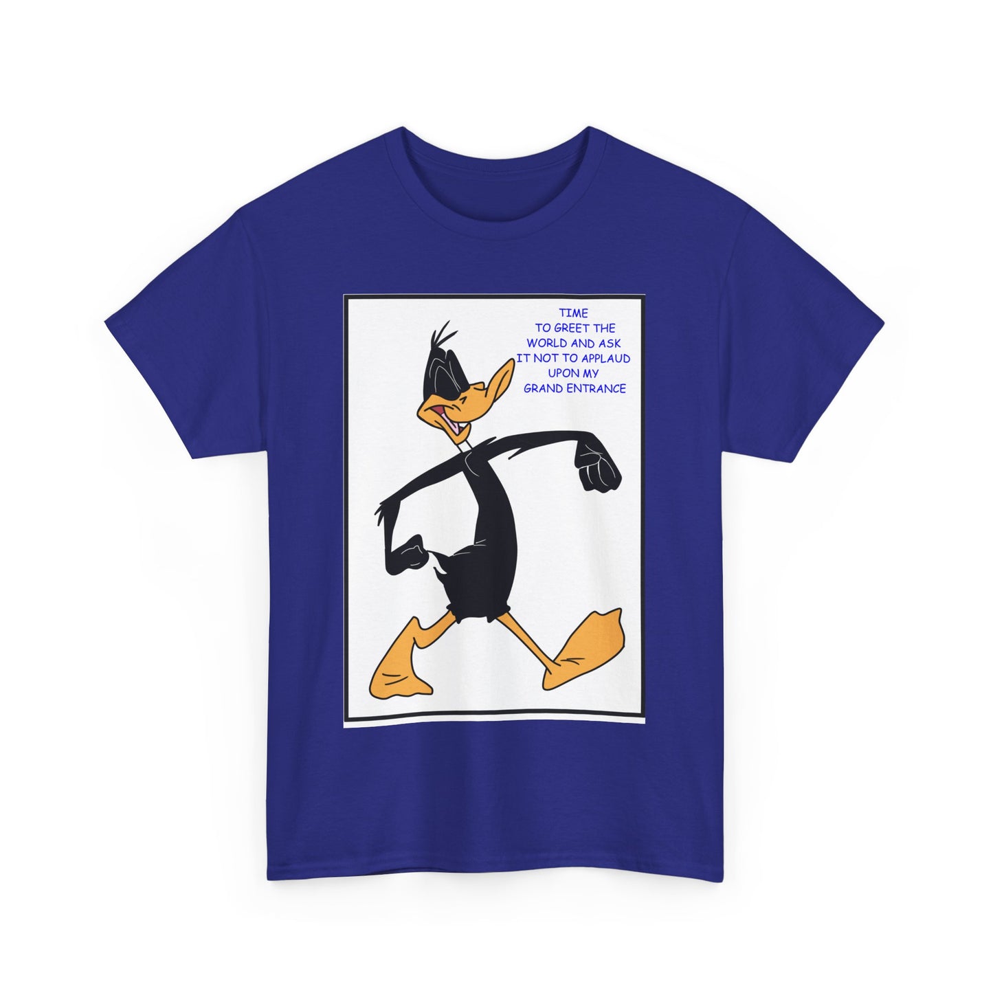 Daffy Clap Unisex Heavy Cotton Tee - Retro Graphic Tee, Gift for Comic Fans, Casual Wear, Unique Streetwear, Birthday Present