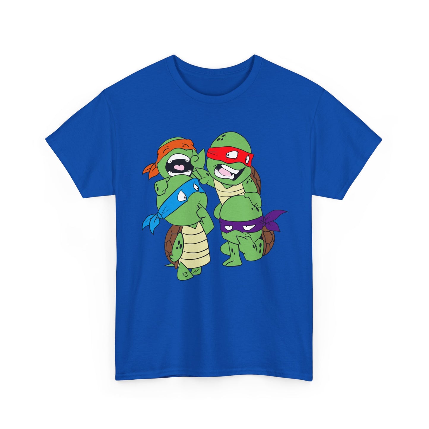 Turtle Power Unisex Heavy Cotton Tee - Retro Graphic Tee, Gift for Comic Fans, Casual Wear, Unique Streetwear, Birthday Present