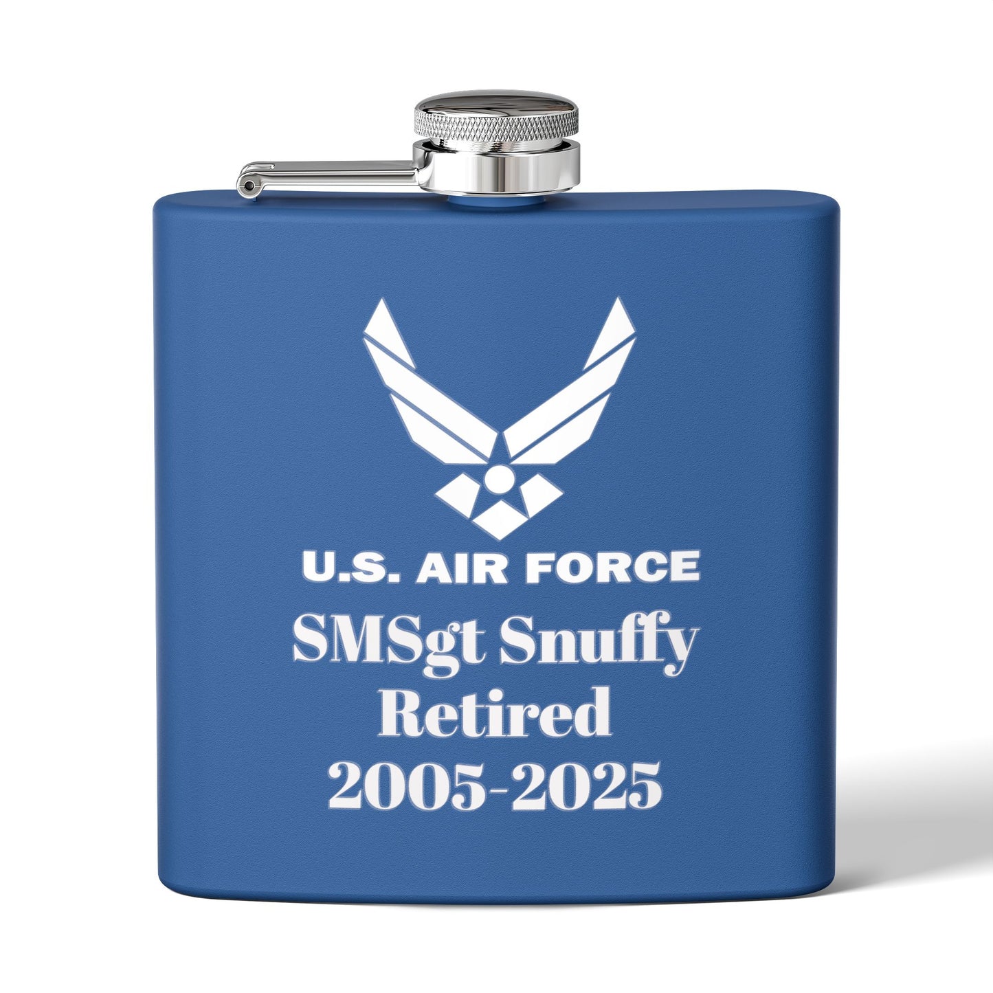 USAF Retirement Stainless Steel Flask, 6oz
