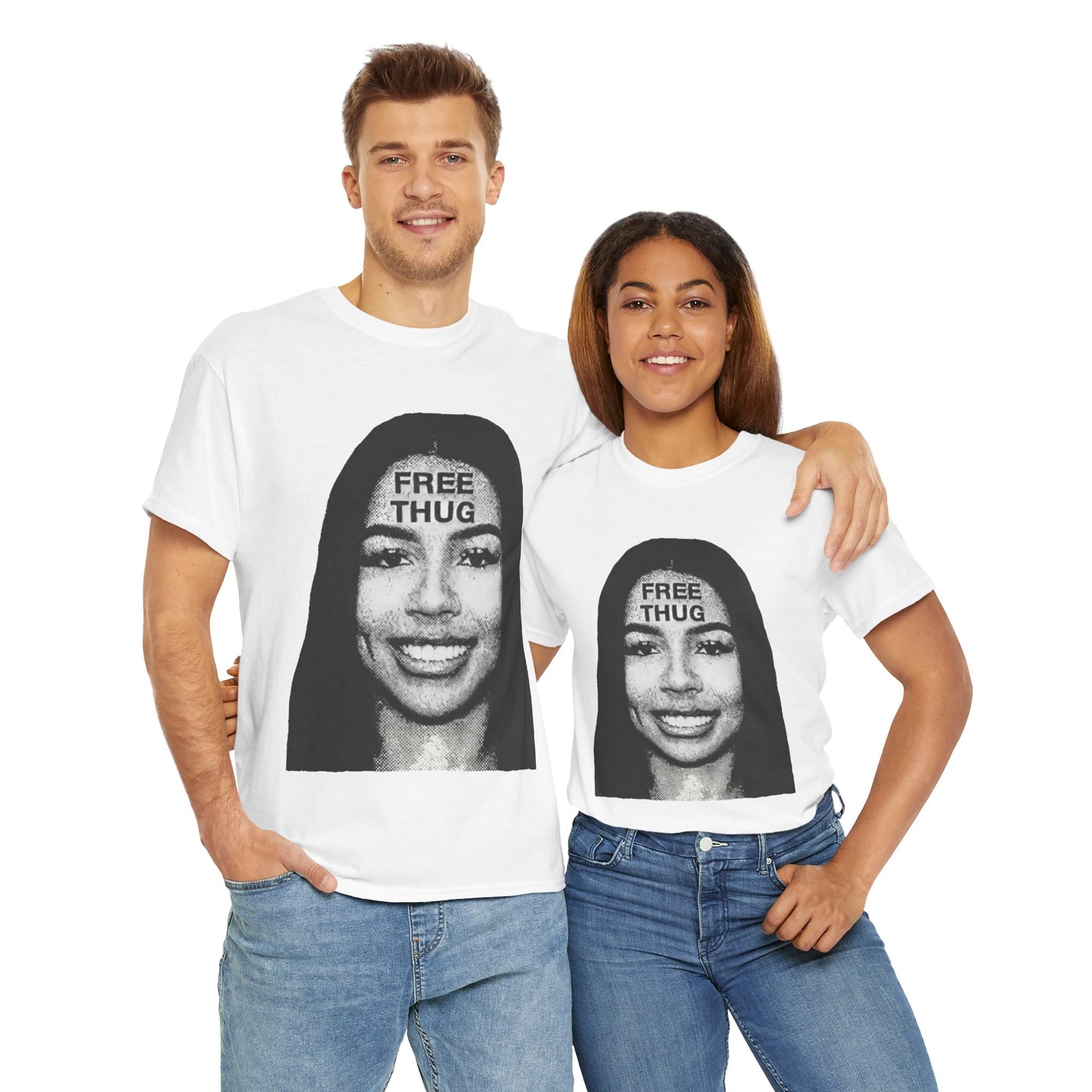 Free thug Unisex Heavy Cotton Tee
