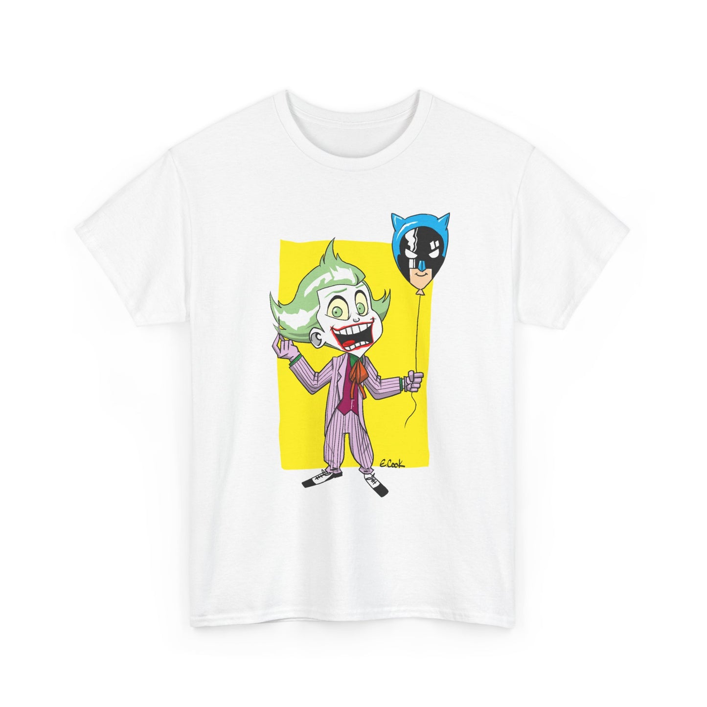 Bat pop Unisex Heavy Cotton Tee - Retro Graphic Tee, Gift for Comic Fans, Casual Wear, Unique Streetwear, Birthday Present